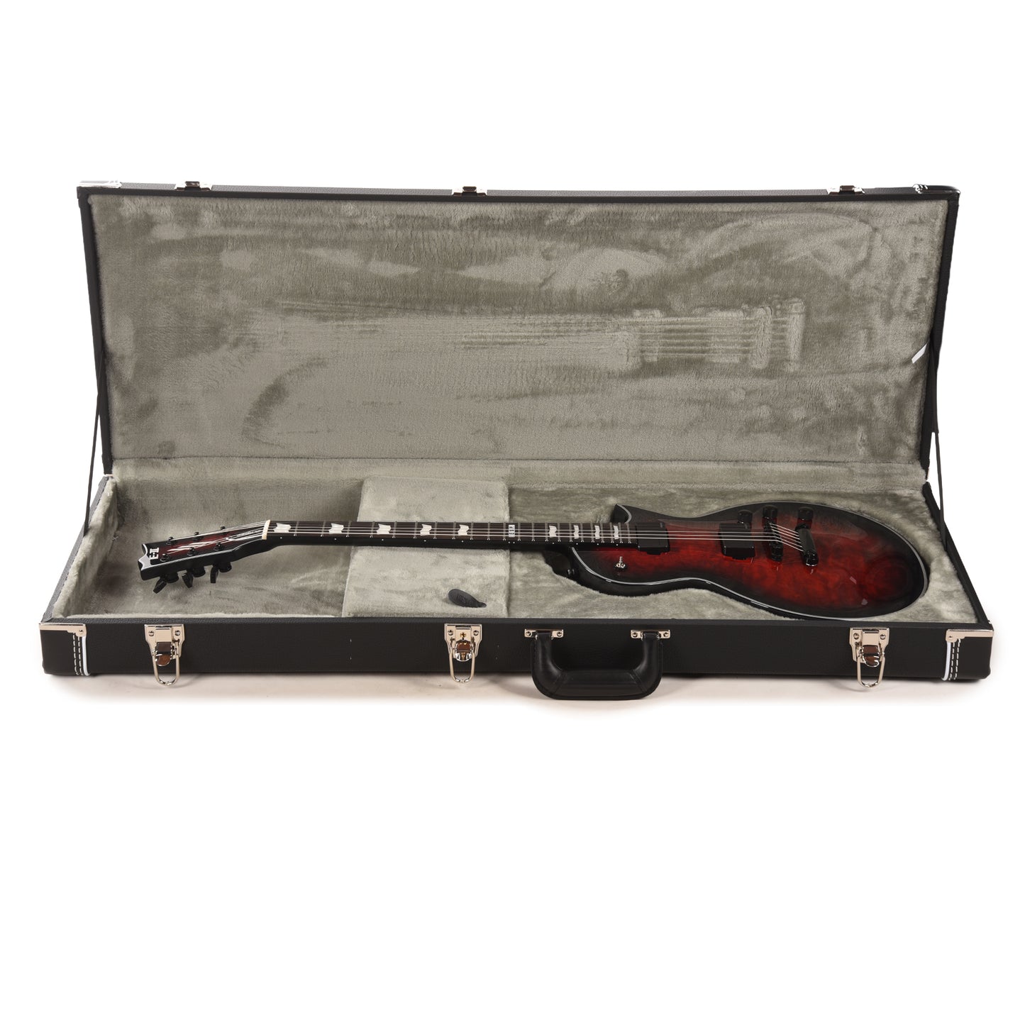 ESP E-II EC QM See Thru Black Cherry Sunburst w/Fishman Fluence Electric Guitars / Solid Body