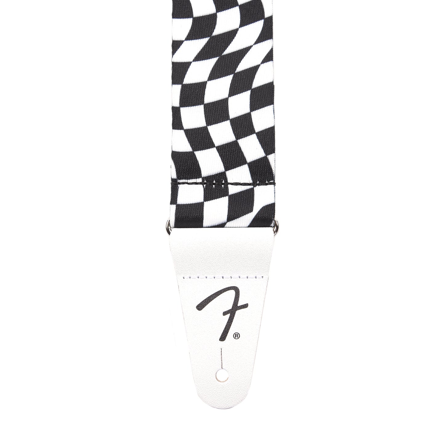 Fender Wavy Checkerboard Polyester Strap Black/White Accessories / Straps