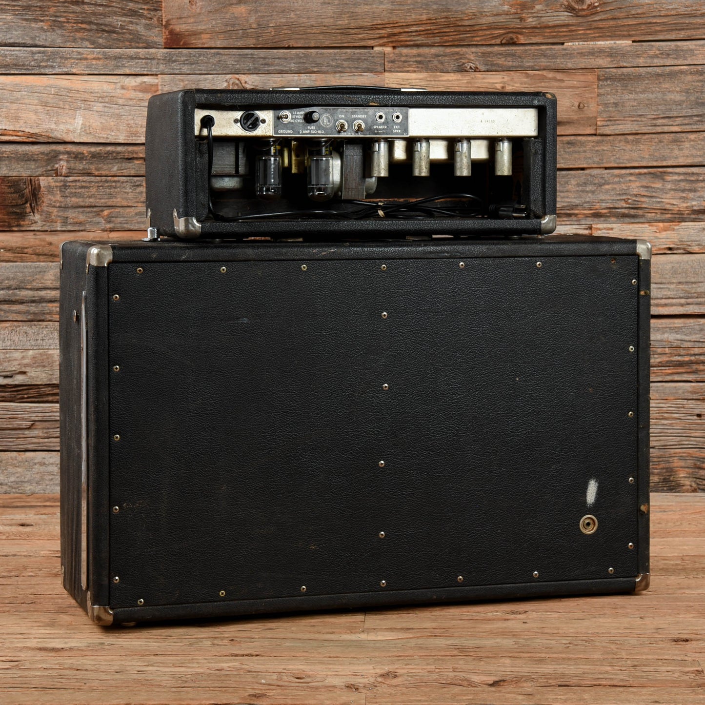 Fender 1966 Fender Bassman Piggyback Black 1966 Amps / Guitar Amps / Guitar Combos
