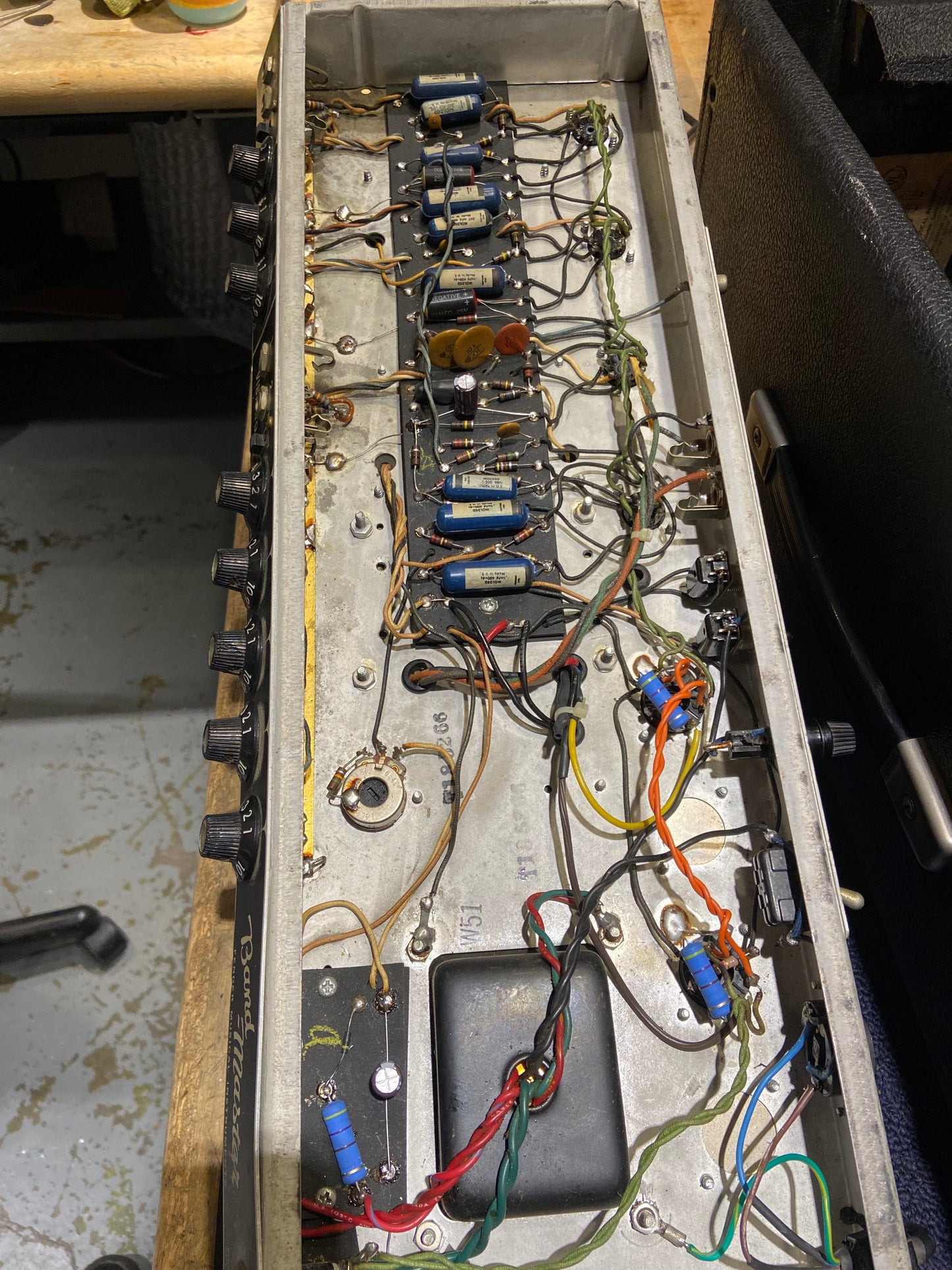 Fender Band Master 2-Channel 50-Watt Guitar Amp Head 1966 Amps / Guitar Cabinets