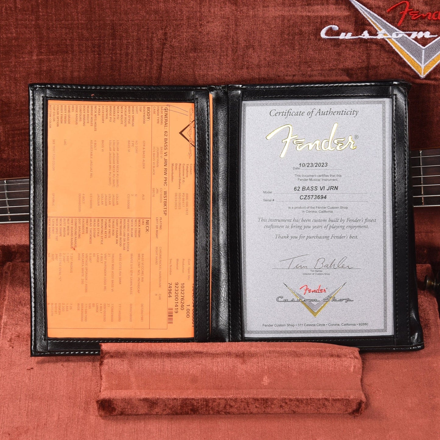 Fender Custom Shop 1962 Bass VI Journeyman Relic Waste Bucket Sparkle Bass Guitars / 5-String or More