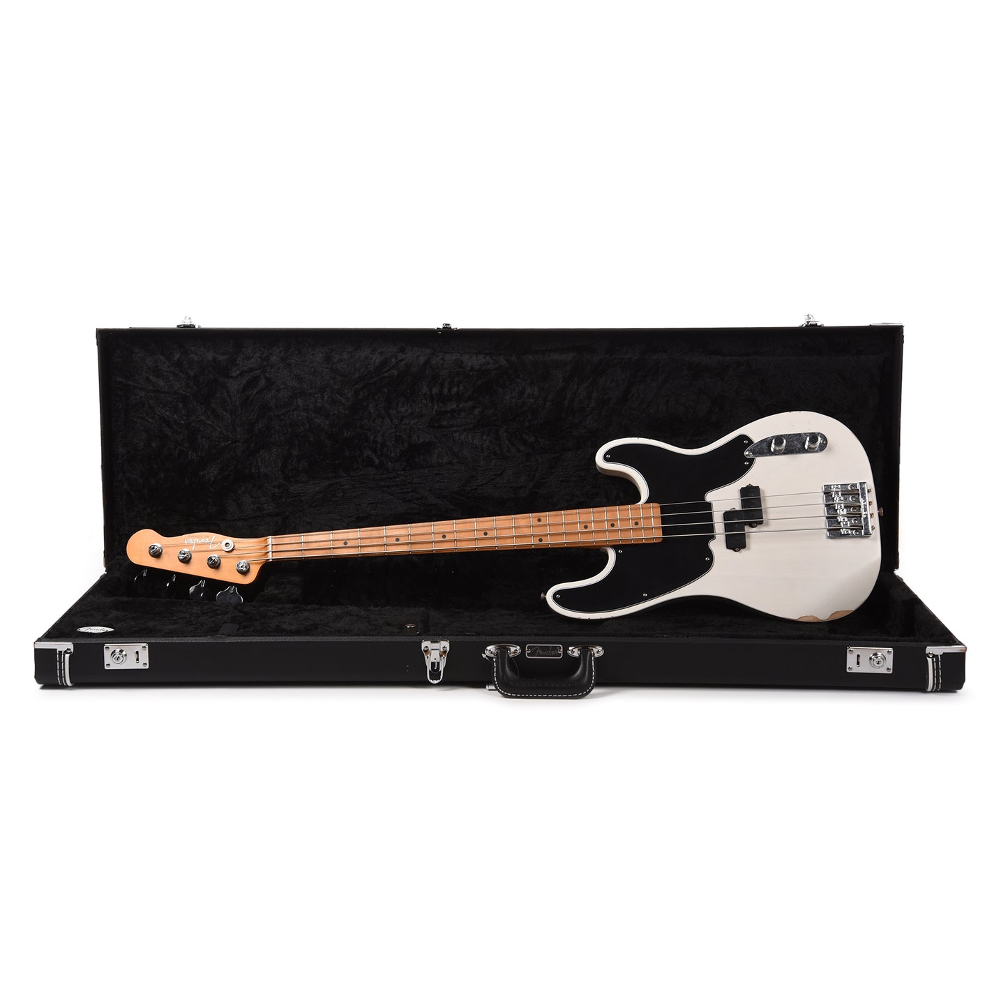 Fender Artist Mike Dirnt Road Worn Precision Bass White Blonde Bass Guitars