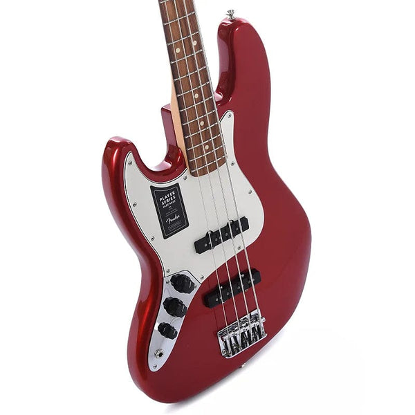 Player Jazz Bass (MEX, PF) - candy apple red Basse électrique solid body  Fender