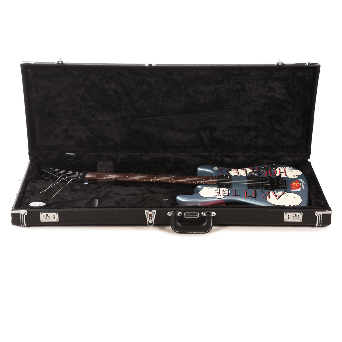 Fender Artist Tom Morello "Arm The Homeless" Blue Ice Metallic w/"Arm The Homeless" Artwork Electric Guitars