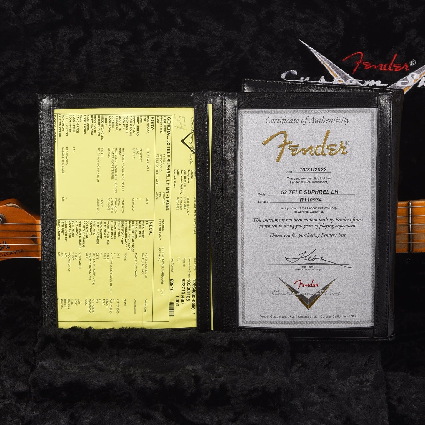 Fender Custom Shop 1952 Telecaster "Chicago Special" LEFTY Super Heavy Relic Faded/Aged Nocaster Blonde Electric Guitars / Left-Handed