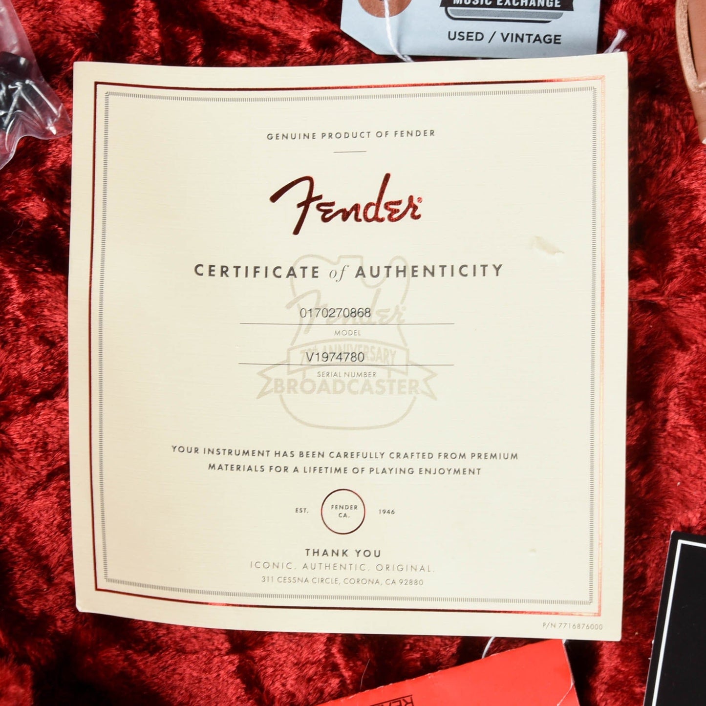 Fender 70th Anniversary Broadcaster Blonde 2020 Electric Guitars / Solid Body