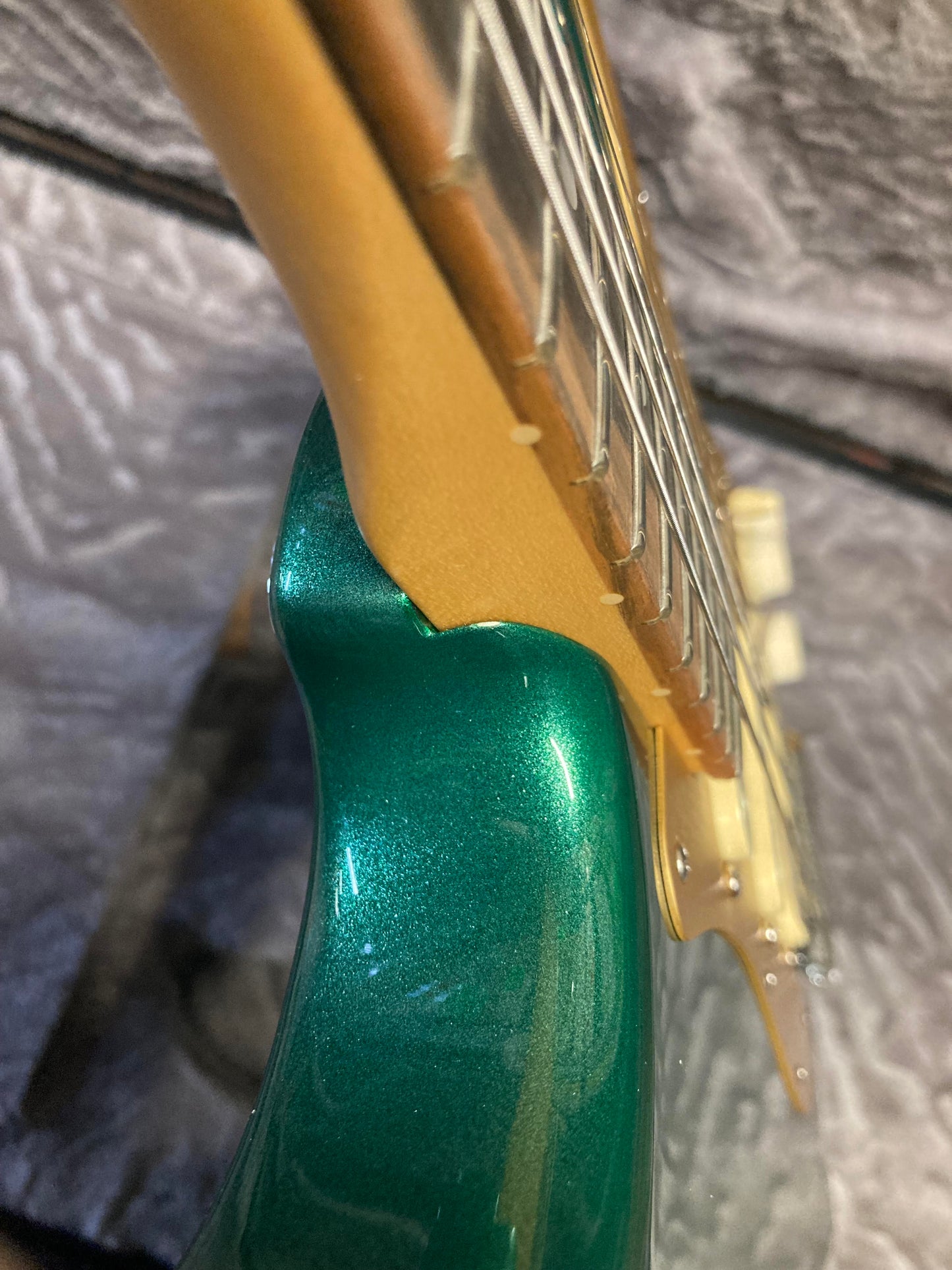Fender American Ultra Stratocaster Mystic Pine & Anodized Gold Pickguard Electric Guitars / Solid Body