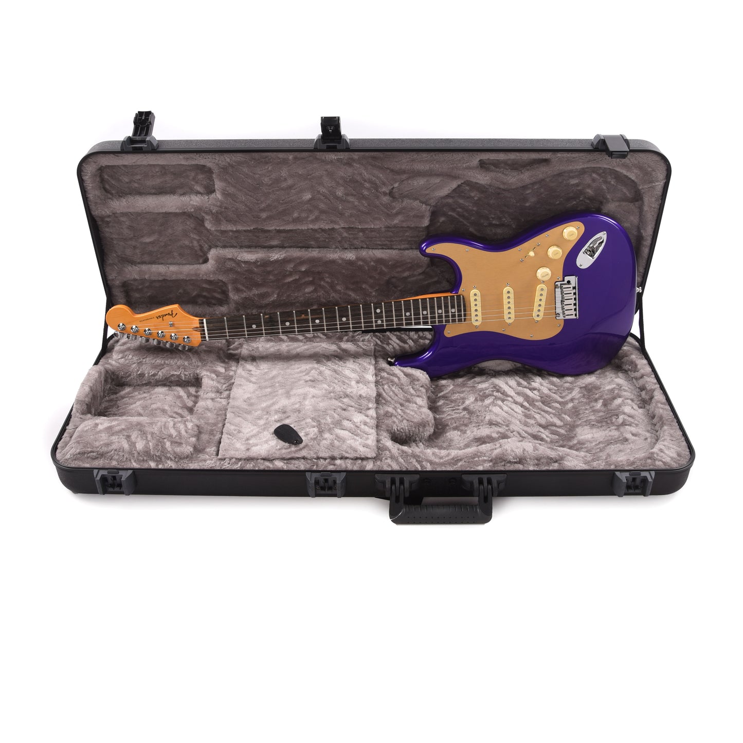 Fender American Ultra Stratocaster Plum Metallic w/Ebony Fingerboard & Anodized Gold Pickguard Electric Guitars / Solid Body