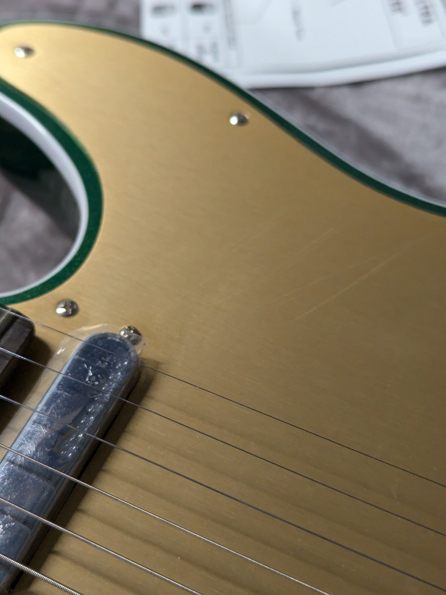 Fender American Ultra Telecaster Mystic Pine w/Ebony Fingerboard & Anodized Gold Pickguard Electric Guitars / Solid Body