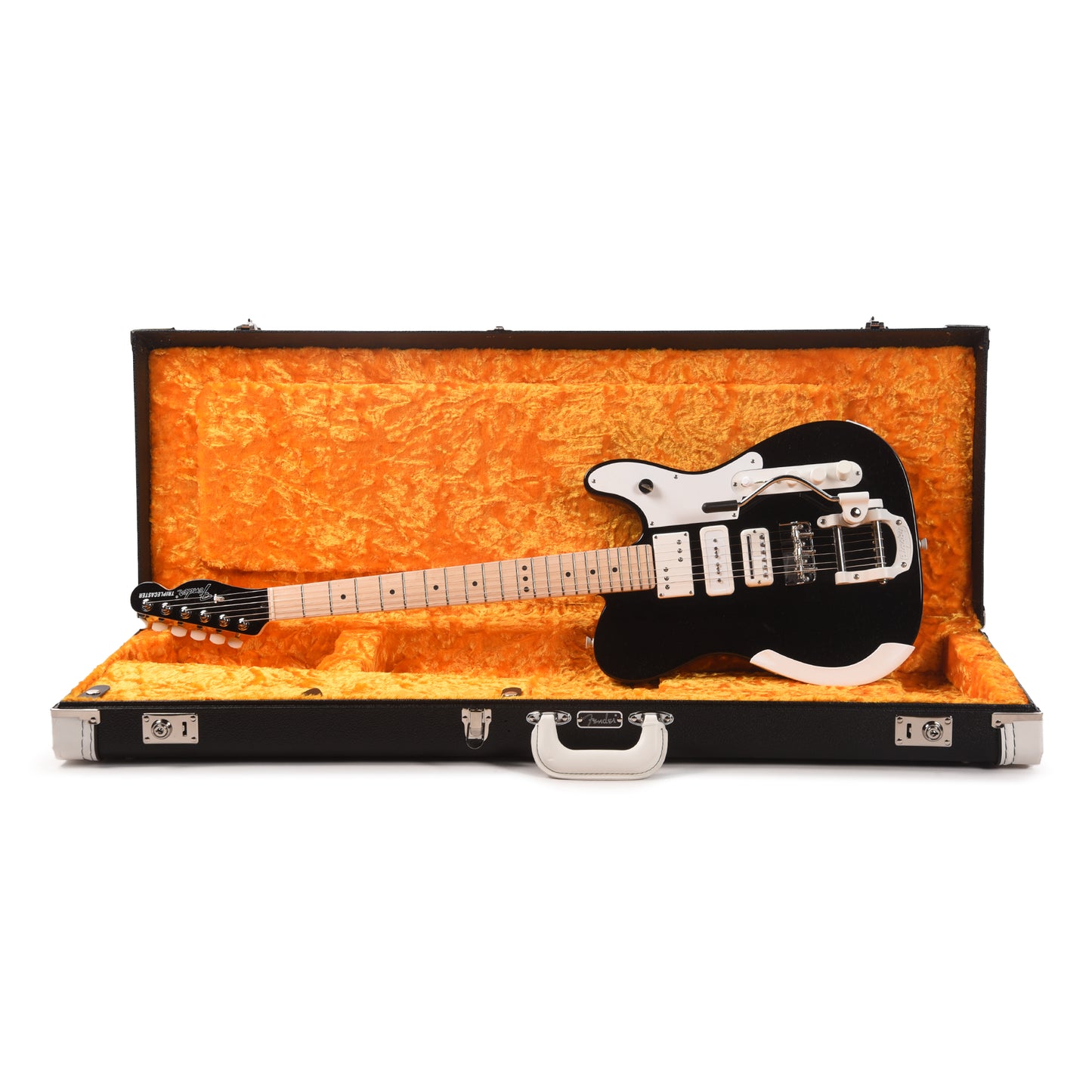 Fender Artist Jack White Triplecaster Black Electric Guitars / Solid Body