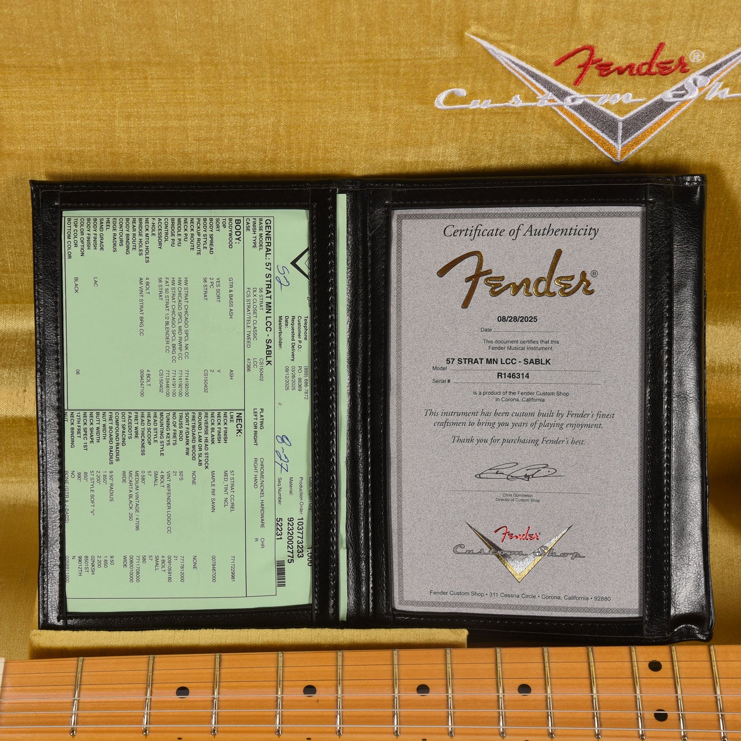 Fender Custom Shop 1957 Stratocaster "Chicago Special" Deluxe Closet Classic Super Aged Black Electric Guitars / Solid Body