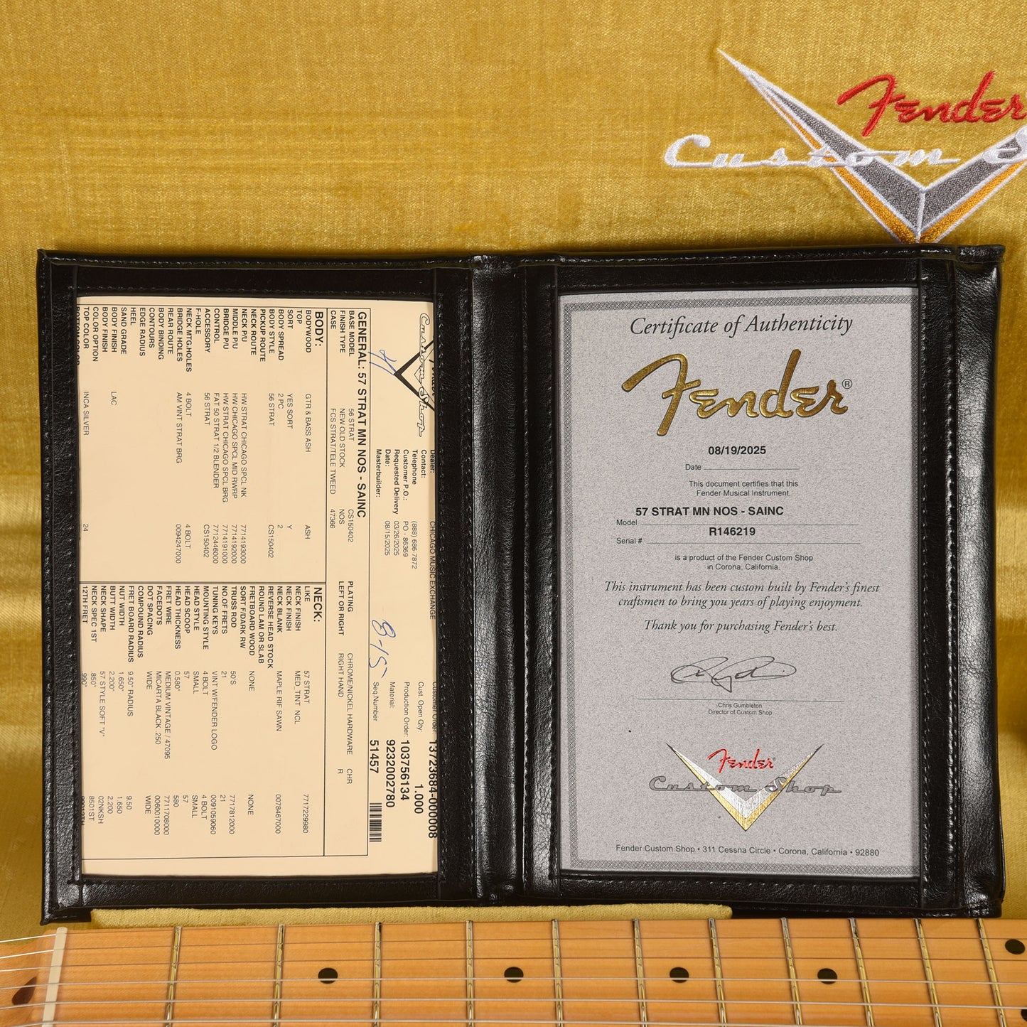Fender Custom Shop 1957 Stratocaster "Chicago Special" NOS Super Aged Inca Silver Electric Guitars / Solid Body