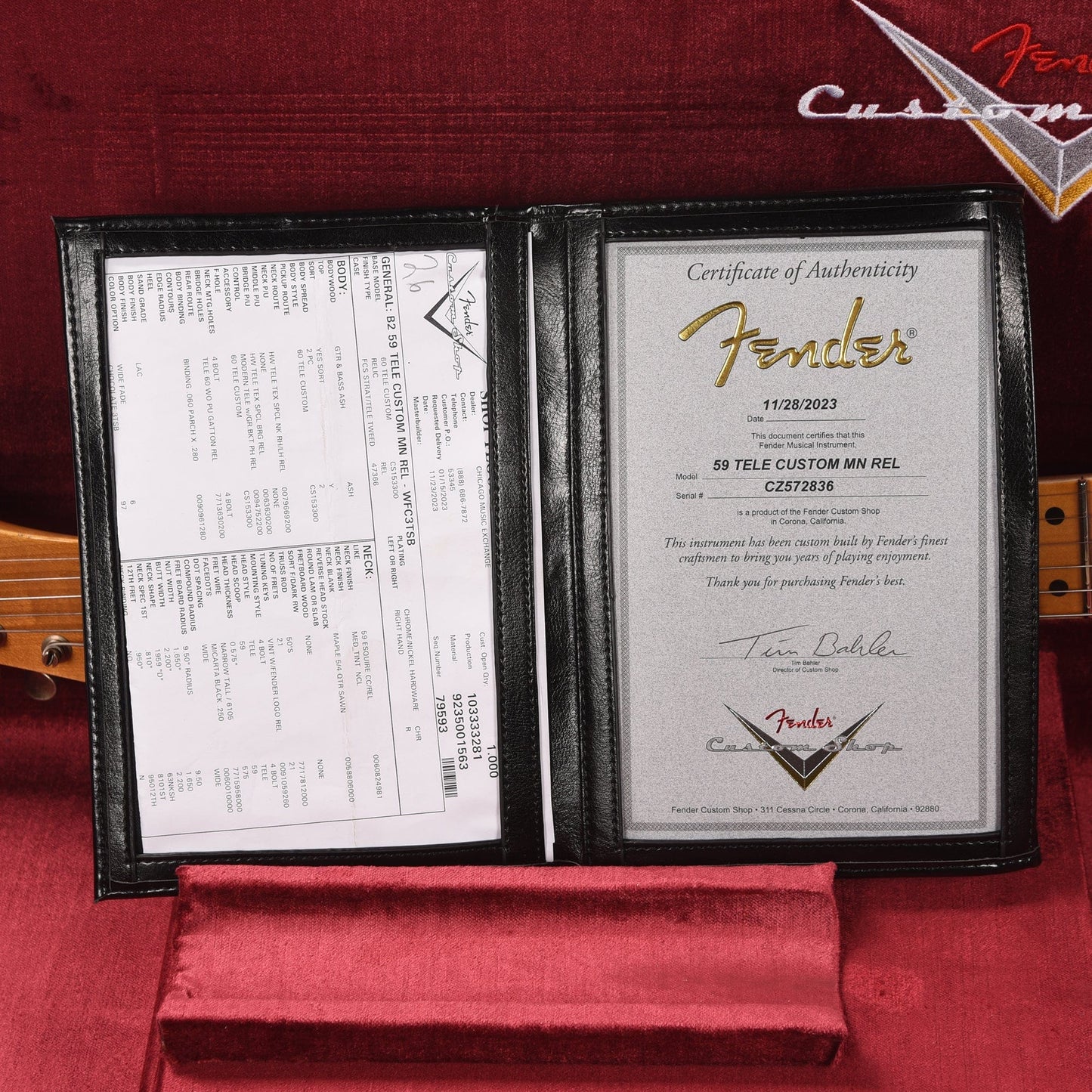 Fender Custom Shop 1959 Telecaster Custom Relic Wide-Fade Chocolate 3-Color Sunburst Electric Guitars / Solid Body