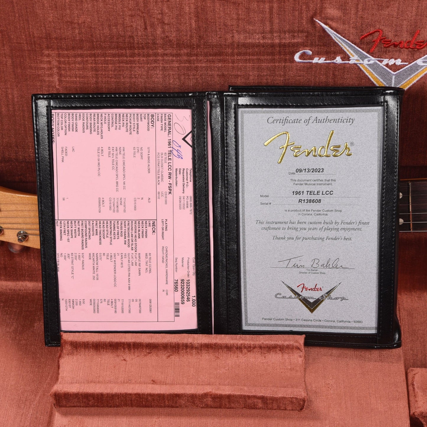 Fender Custom Shop 1961 Telecaster "Chicago Special" Deluxe Closet Classic Faded Shell Pink Electric Guitars / Solid Body
