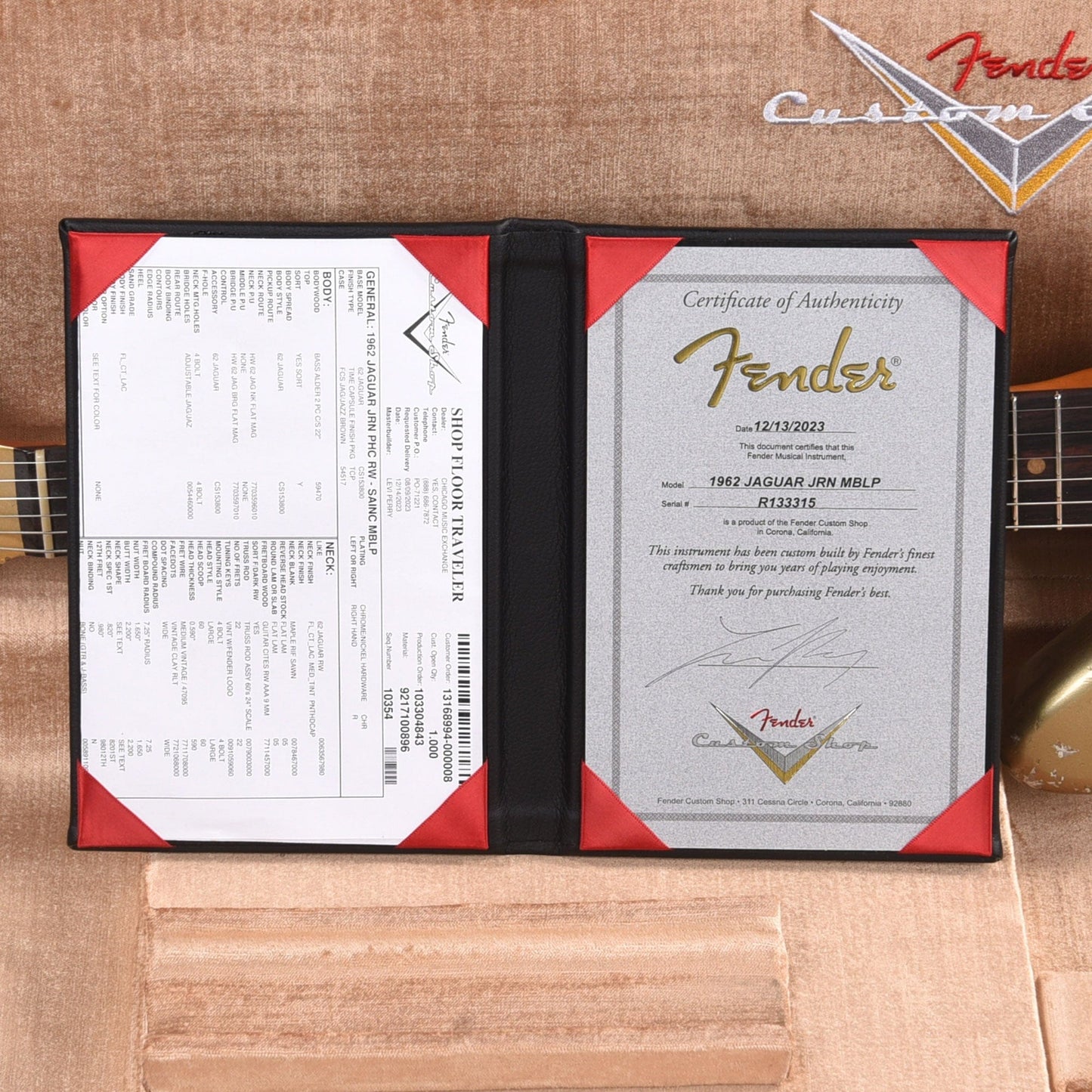 Fender Custom Shop 1962 Jaguar Time Capsule Super Aged Inca Silver Masterbuilt by Levi Perry Electric Guitars / Solid Body