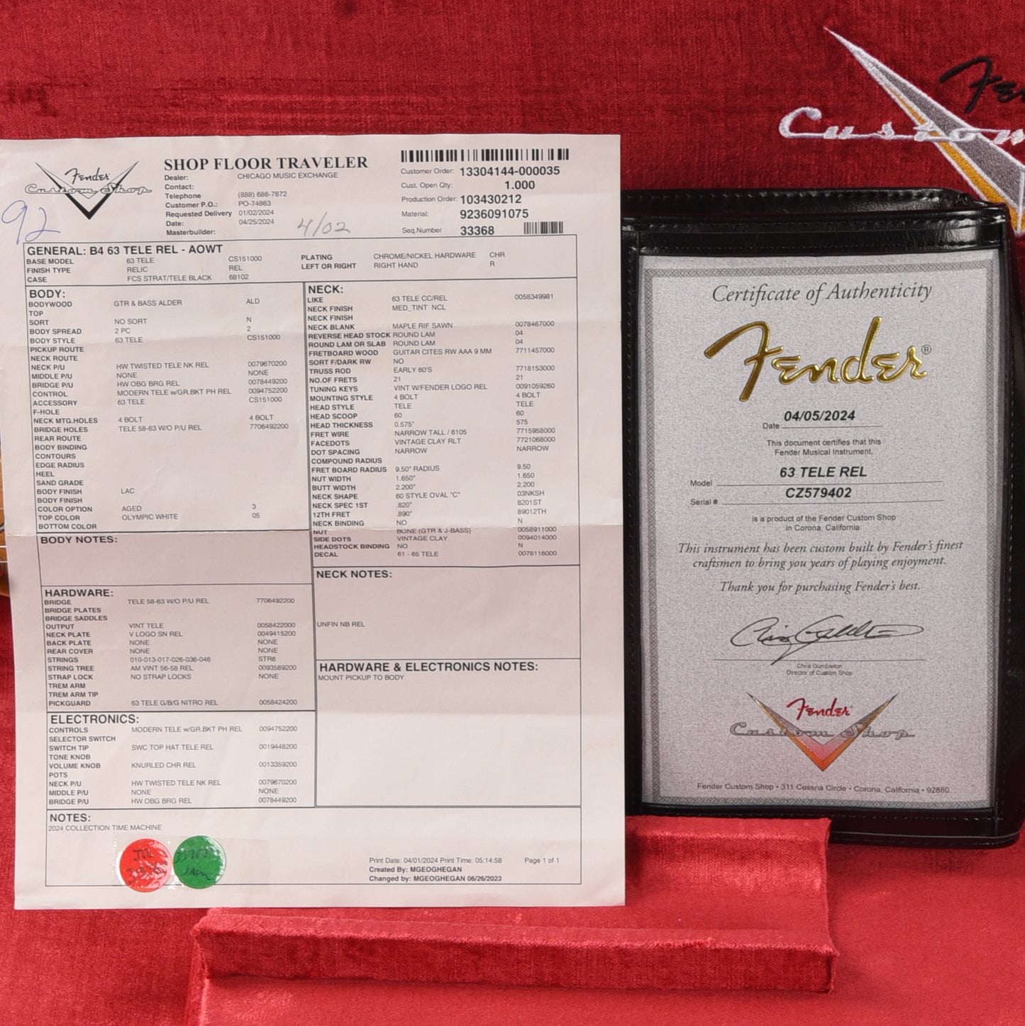 Fender Custom Shop 1963 Telecaster Relic Aged Olympic White Electric Guitars / Solid Body