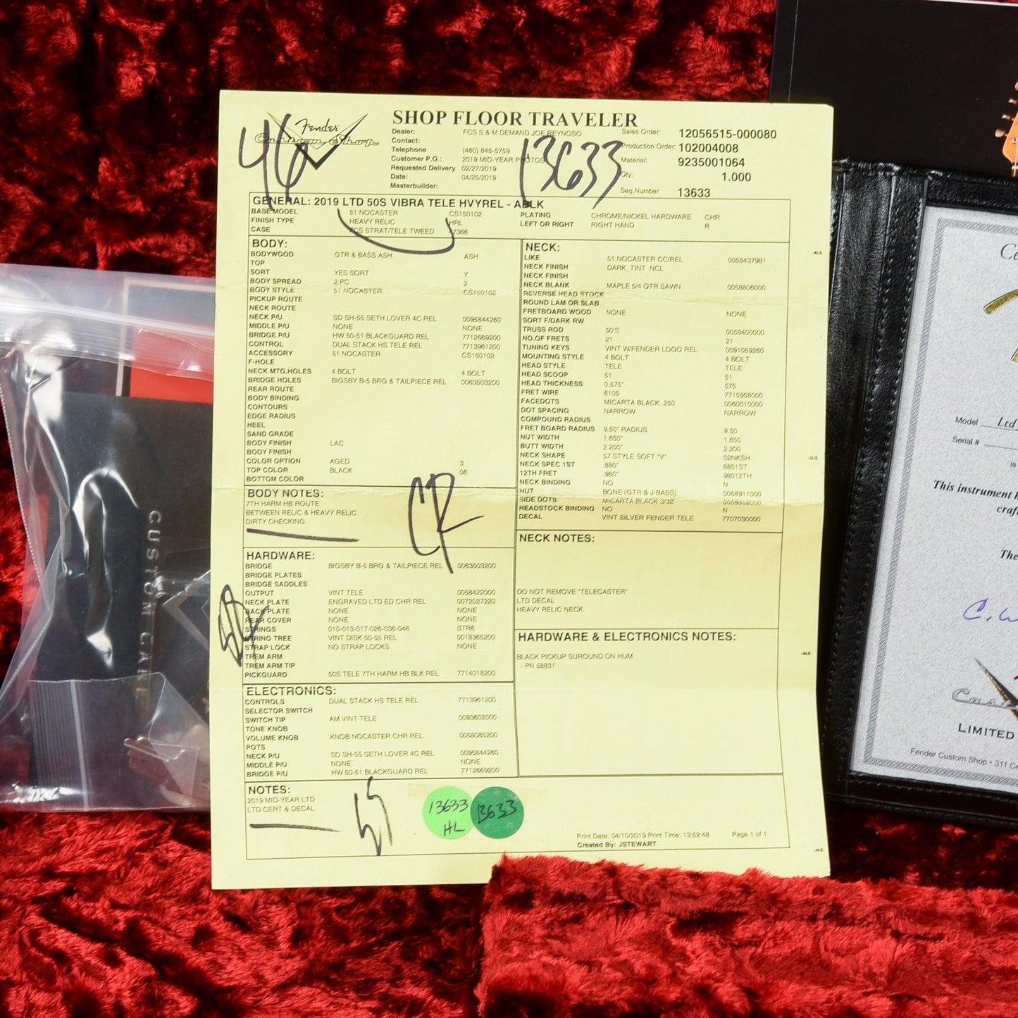 Fender Custom Shop 50's Vibra Tele Heavy Relic Black 2019 Electric Guitars / Solid Body