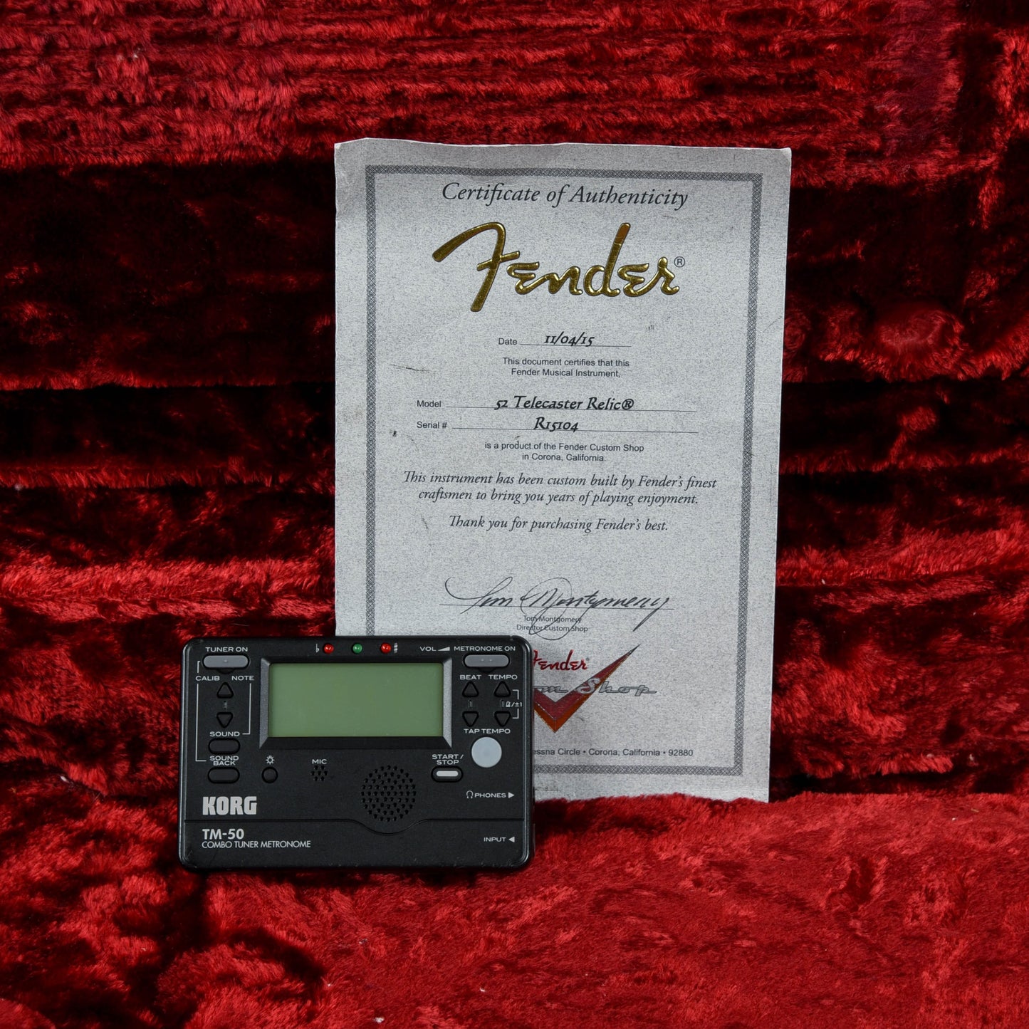 Fender Custom Shop 52 Telecaster Relic Black 2015 Electric Guitars / Solid Body