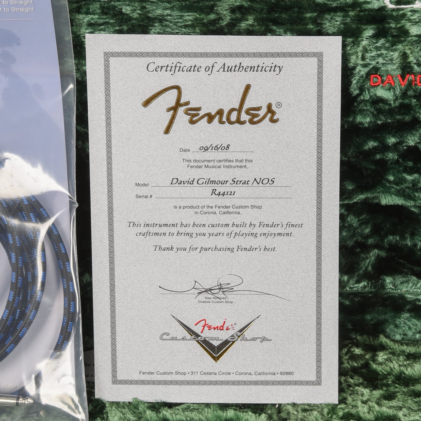 Fender Custom Shop David Gilmour Stratocaster NOS Black 2008 Electric Guitars / Solid Body