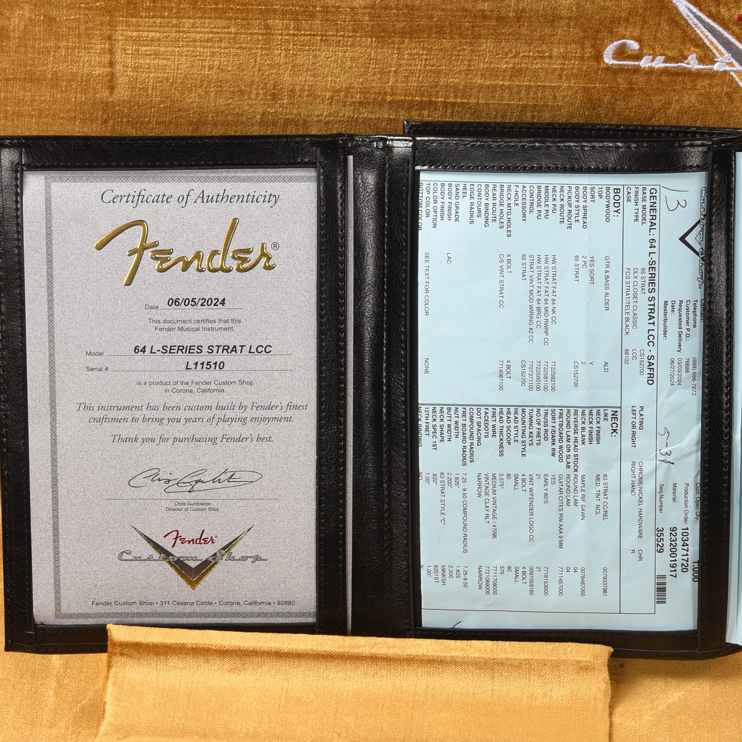 Fender Custom Shop Limited Edition 1964 L-Series Stratocaster Deluxe Closet Classic Super Aged Fiesta Red Electric Guitars / Solid Body