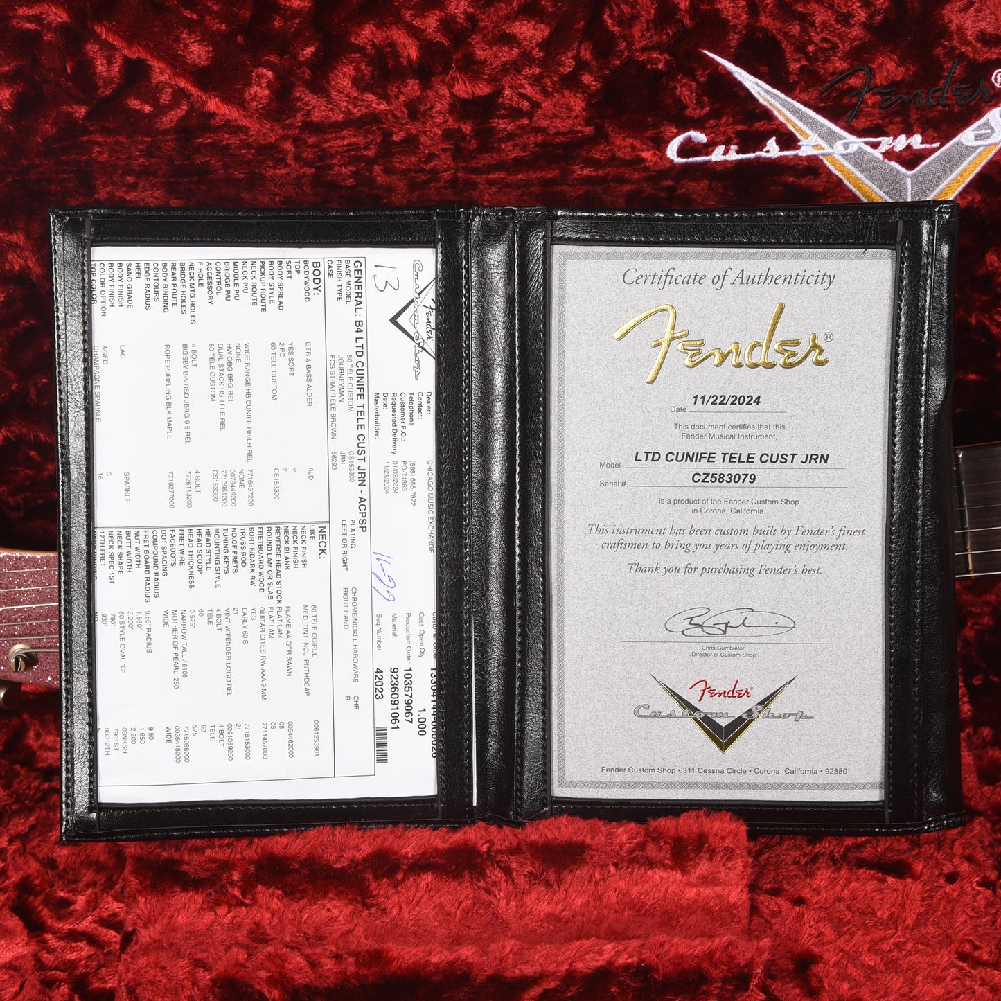 Fender Custom Shop Limited Edition CuNiFe Telecaster Custom Journeyman Relic Aged Champagne Sparkle Electric Guitars / Solid Body