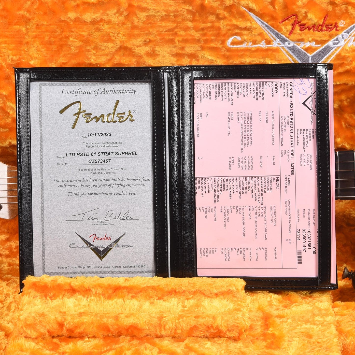 Fender Custom Shop Limited Edition Roasted 1961 Stratocaster Super Heavy Relic Aged 3-Color Sunburst Electric Guitars / Solid Body