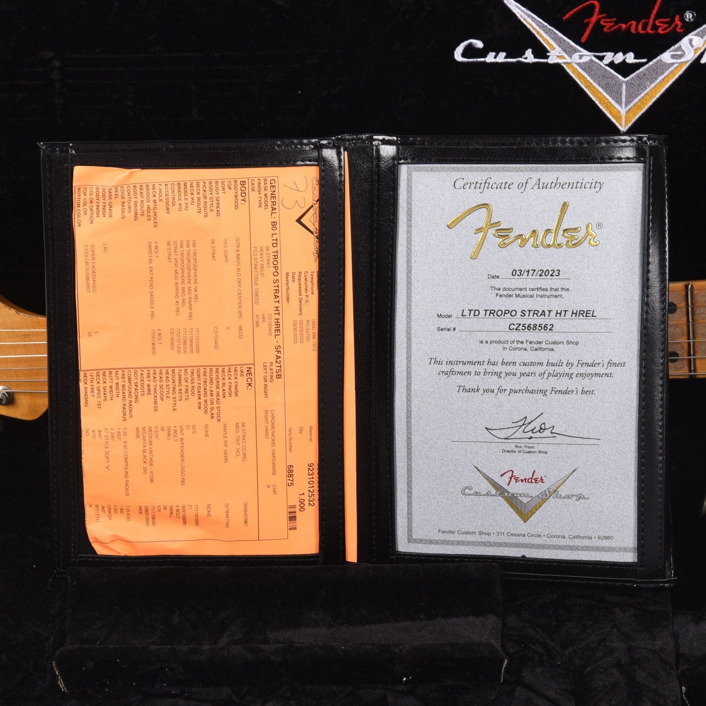 Fender Custom Shop Limited Edition Troposphere Strat Hard-Tail Heavy Relic Super Faded Aged 2-Color Sunburst Electric Guitars / Solid Body