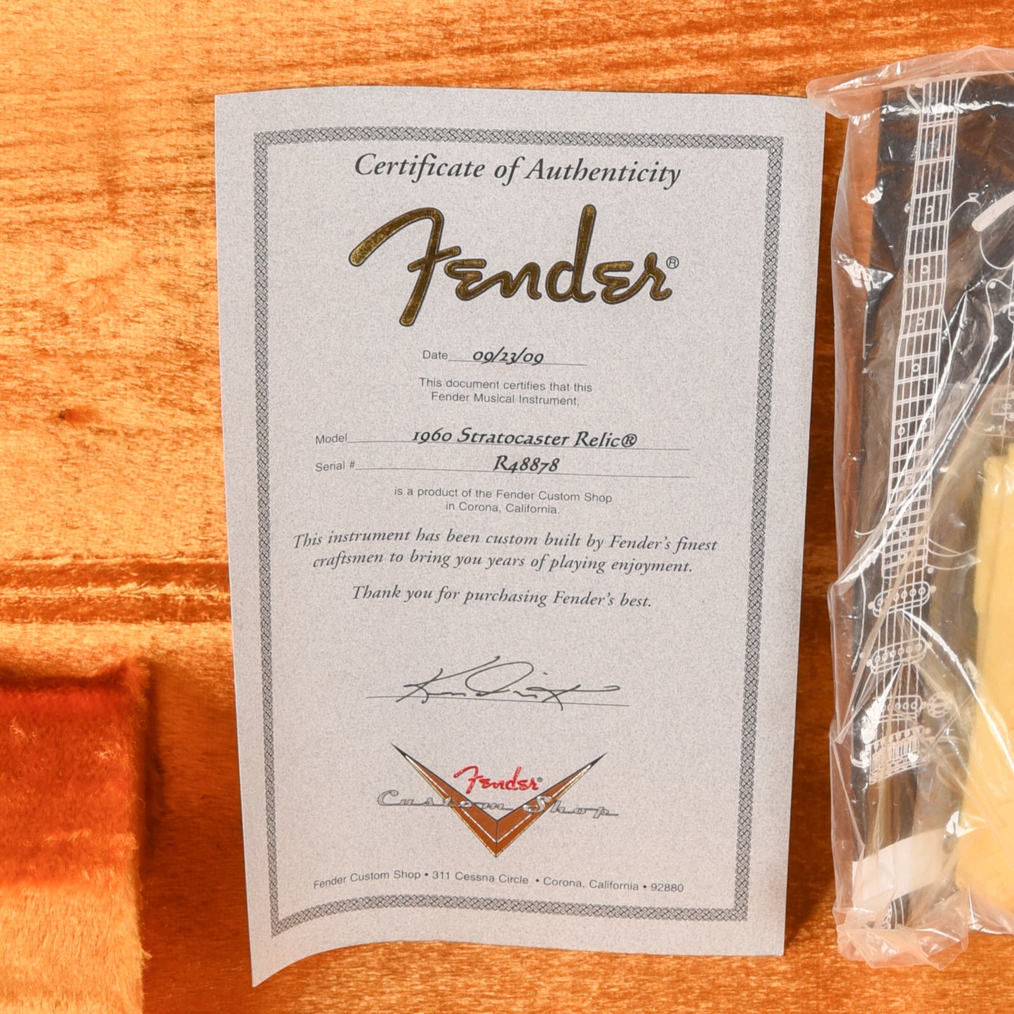 Fender Custom Shop Mark Kendrick Masterbuilt '60 Stratocaster Relic Sunburst 2009 Electric Guitars / Solid Body