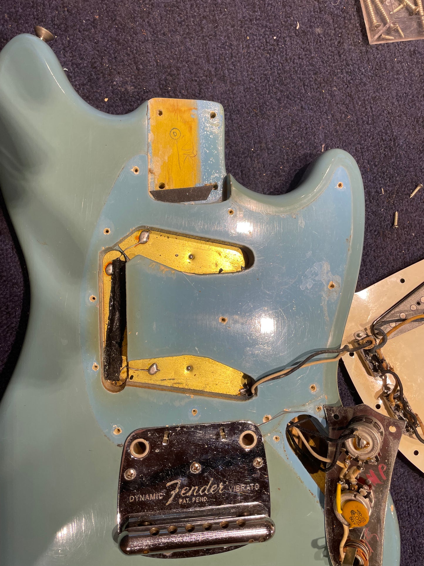Fender Mustang Sonic Blue 1966 Electric Guitars / Solid Body