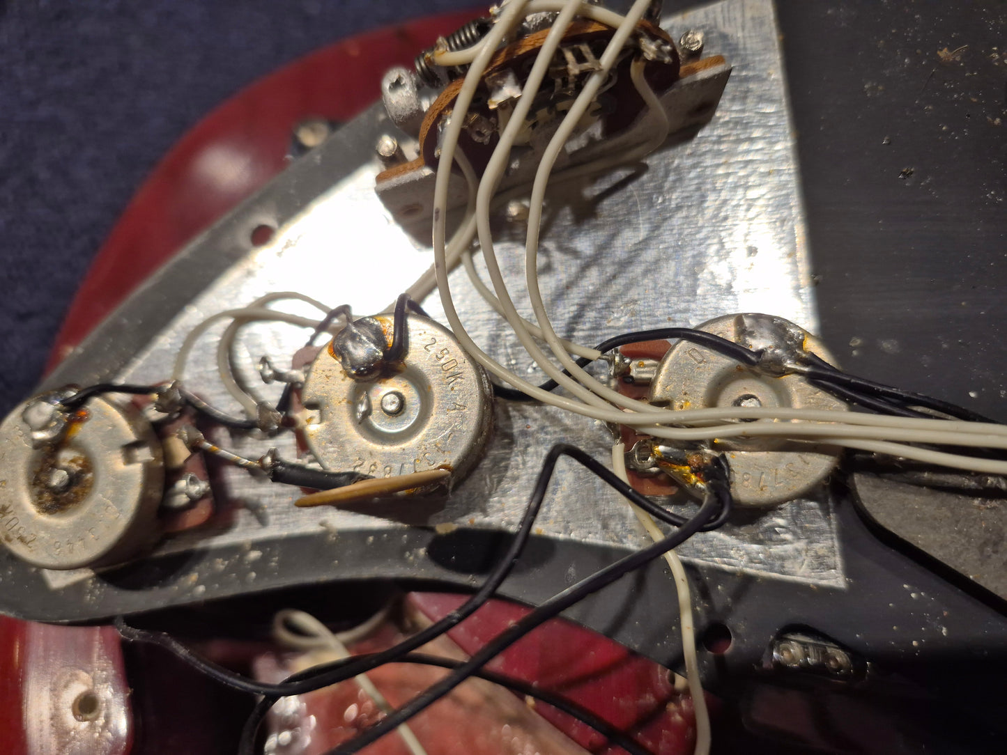 Fender Stratocaster Hardtail Wine 1978 Electric Guitars / Solid Body