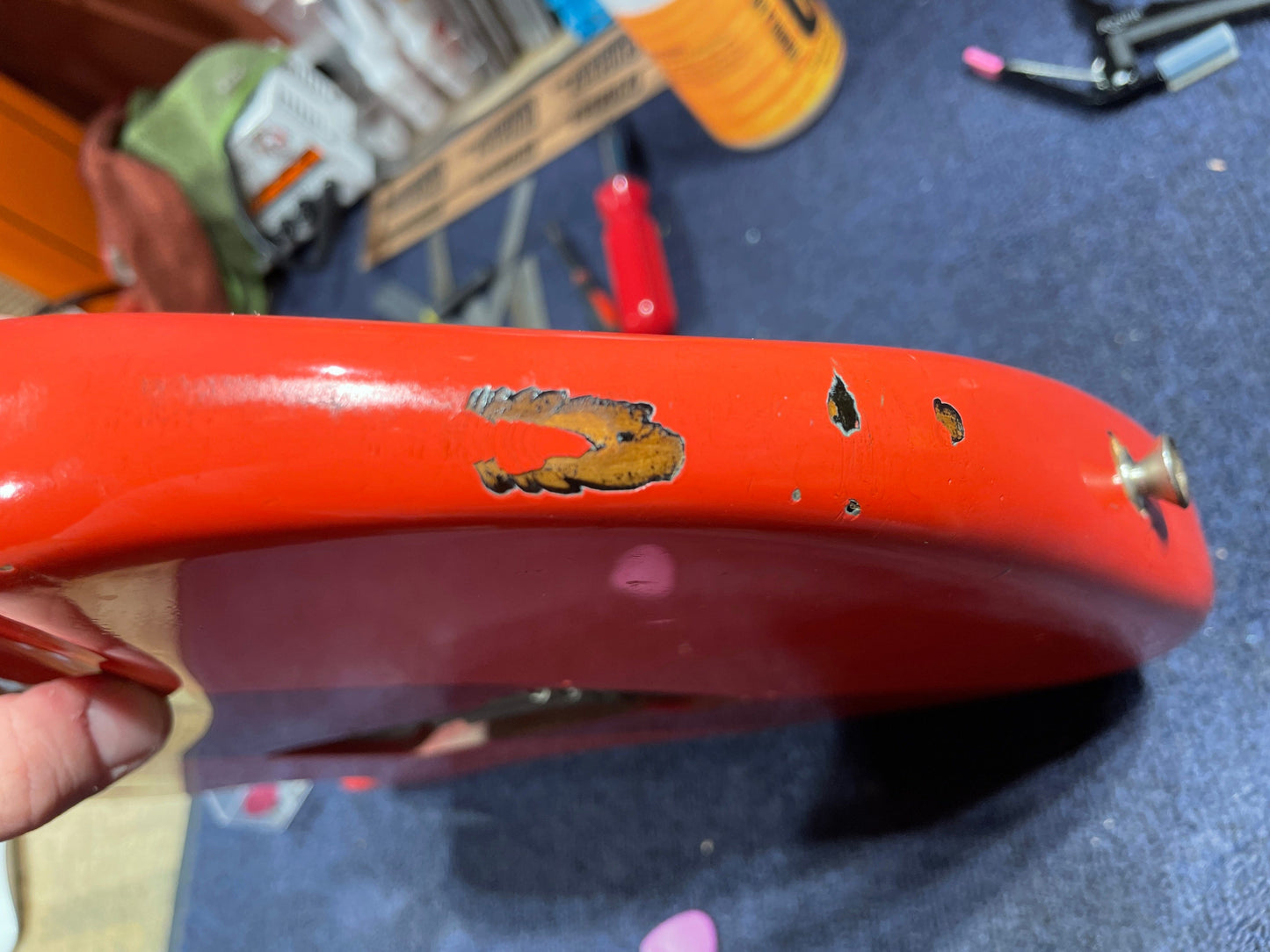 Fender Stratocaster Selmer Fiesta Red over Sunburst 1964 Electric Guitars / Solid Body