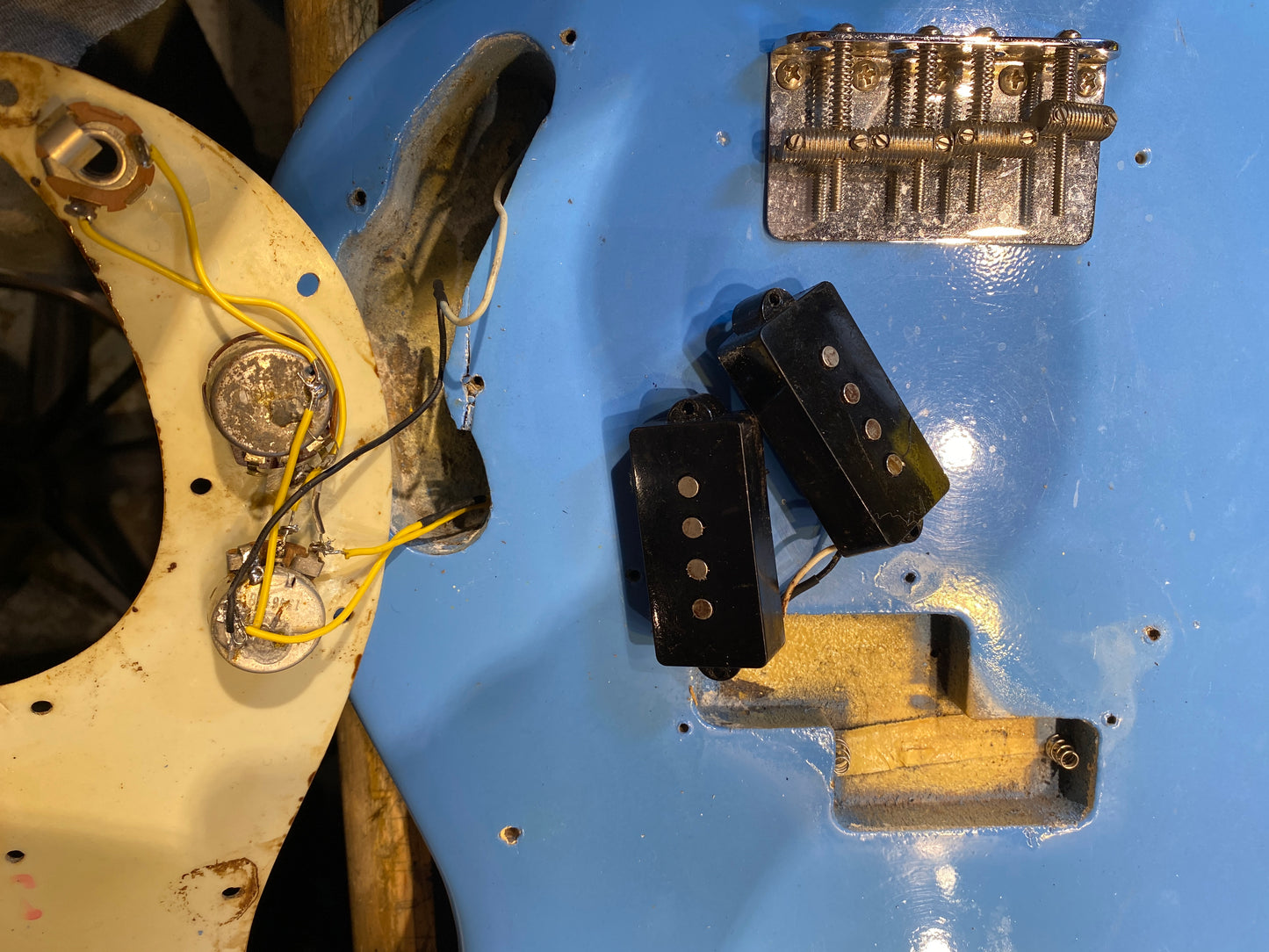 Fender Precision Bass Blue Refin 1965 - Zac Brown