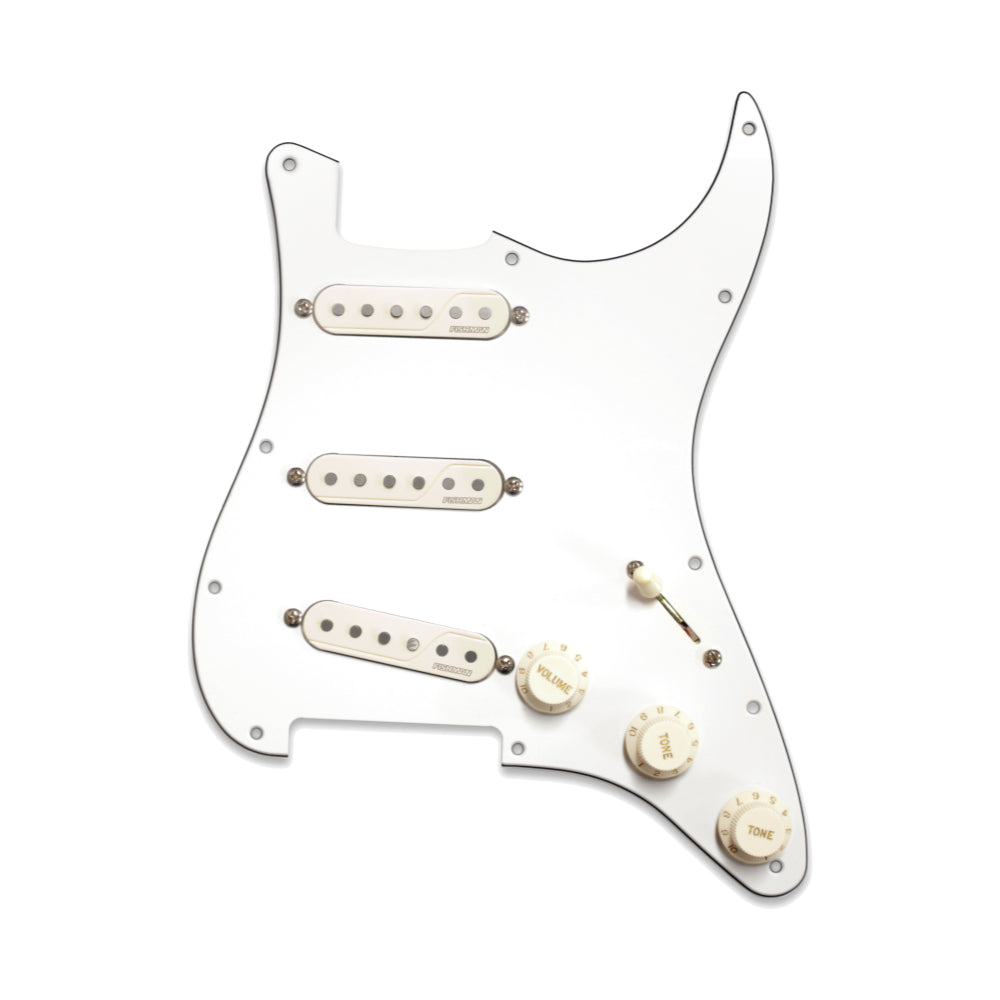 Fishman Fluence Greg Koch Strat Pickup Loaded Pickguard Set White Parts / Guitar Pickups
