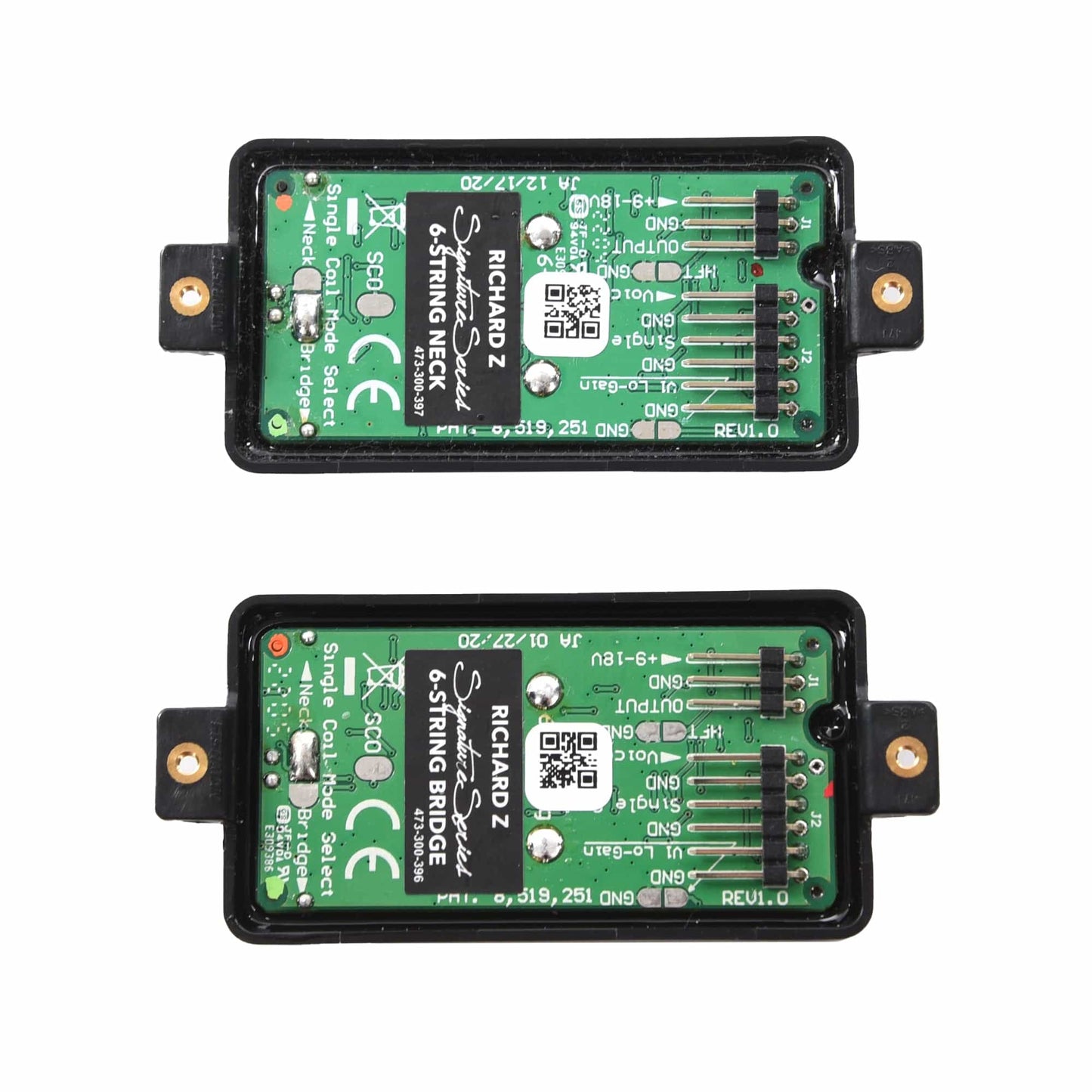 Fishman Fluence Richard Z Pickup Set Metallic Red Parts / Guitar Pickups