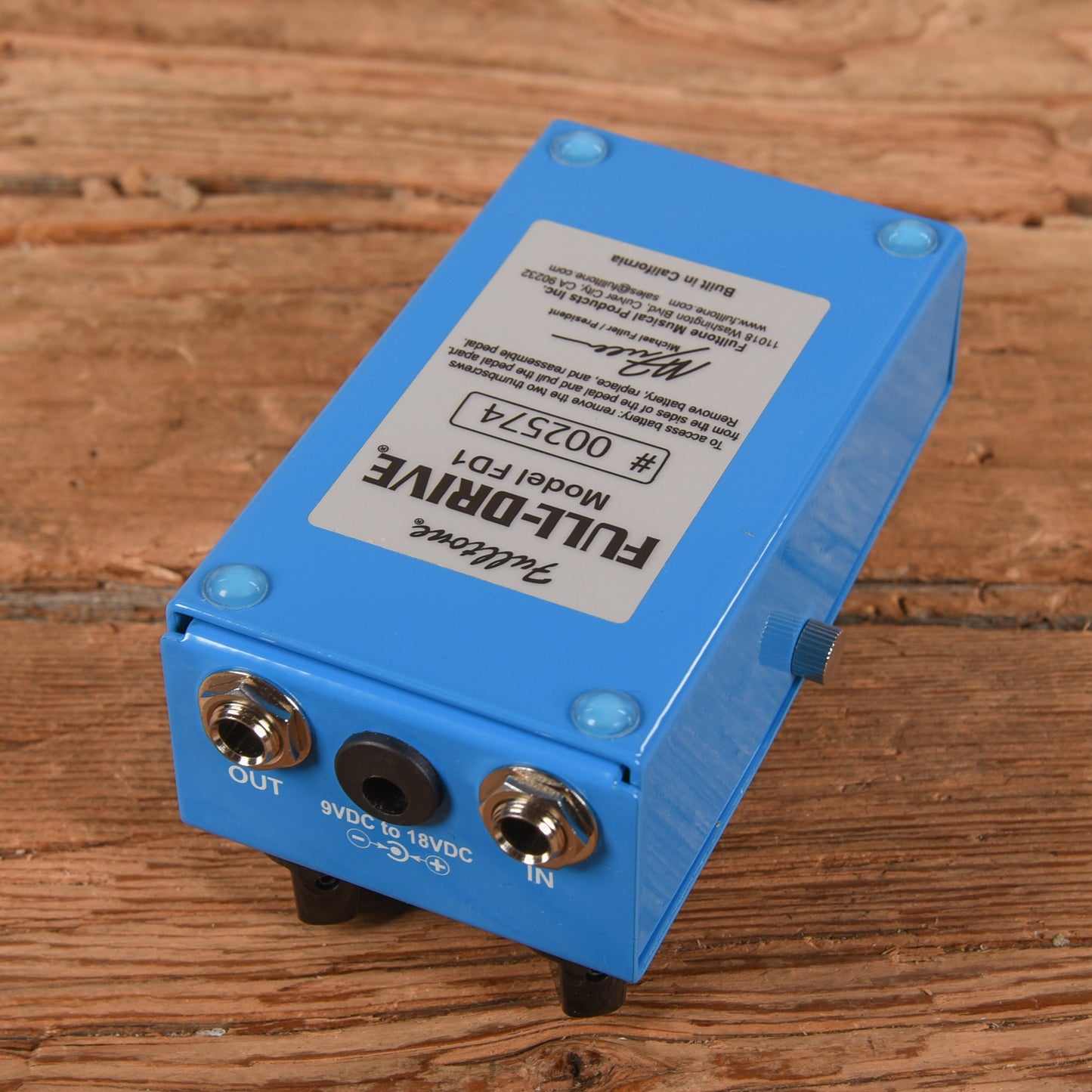 Fulltone FD1 Full-Drive 1 Overdrive Effect Pedals