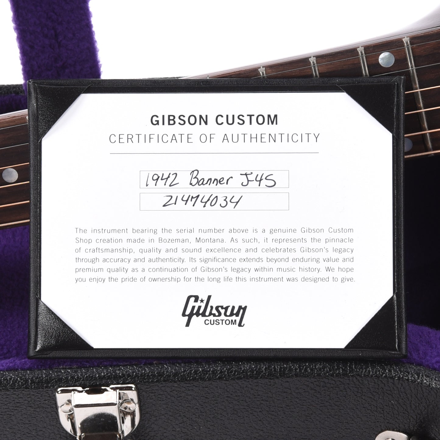 Gibson Custom Shop Historic Reissue 1942 Banner J-45 Vintage Sunburst Acoustic Guitars / Dreadnought