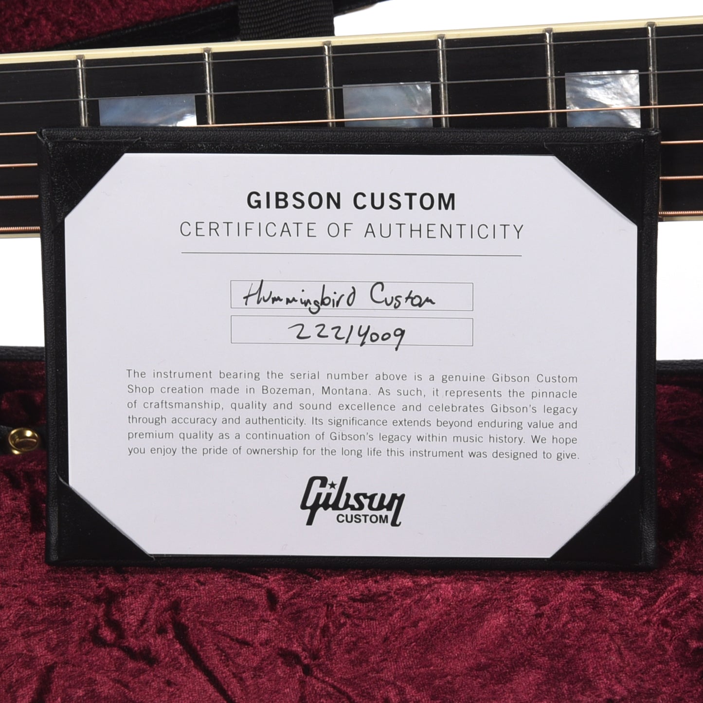 Gibson Custom Shop Modern Hummingbird Custom Ebony Acoustic Guitars / Dreadnought