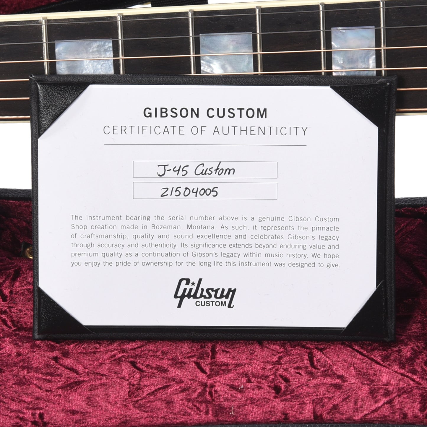 Gibson Custom Shop Modern J-45 Custom Ebony Acoustic Guitars / Dreadnought