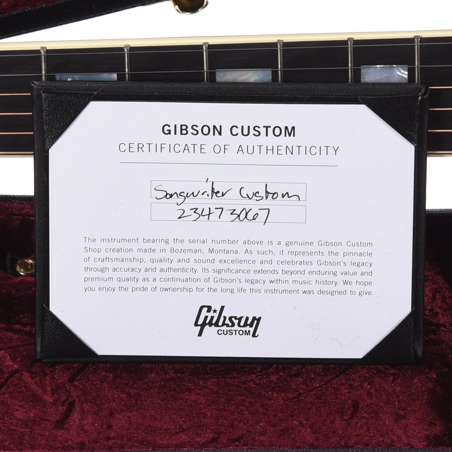 Gibson Custom Shop Modern Songwriter EC Custom Ebony Acoustic Guitars / Dreadnought