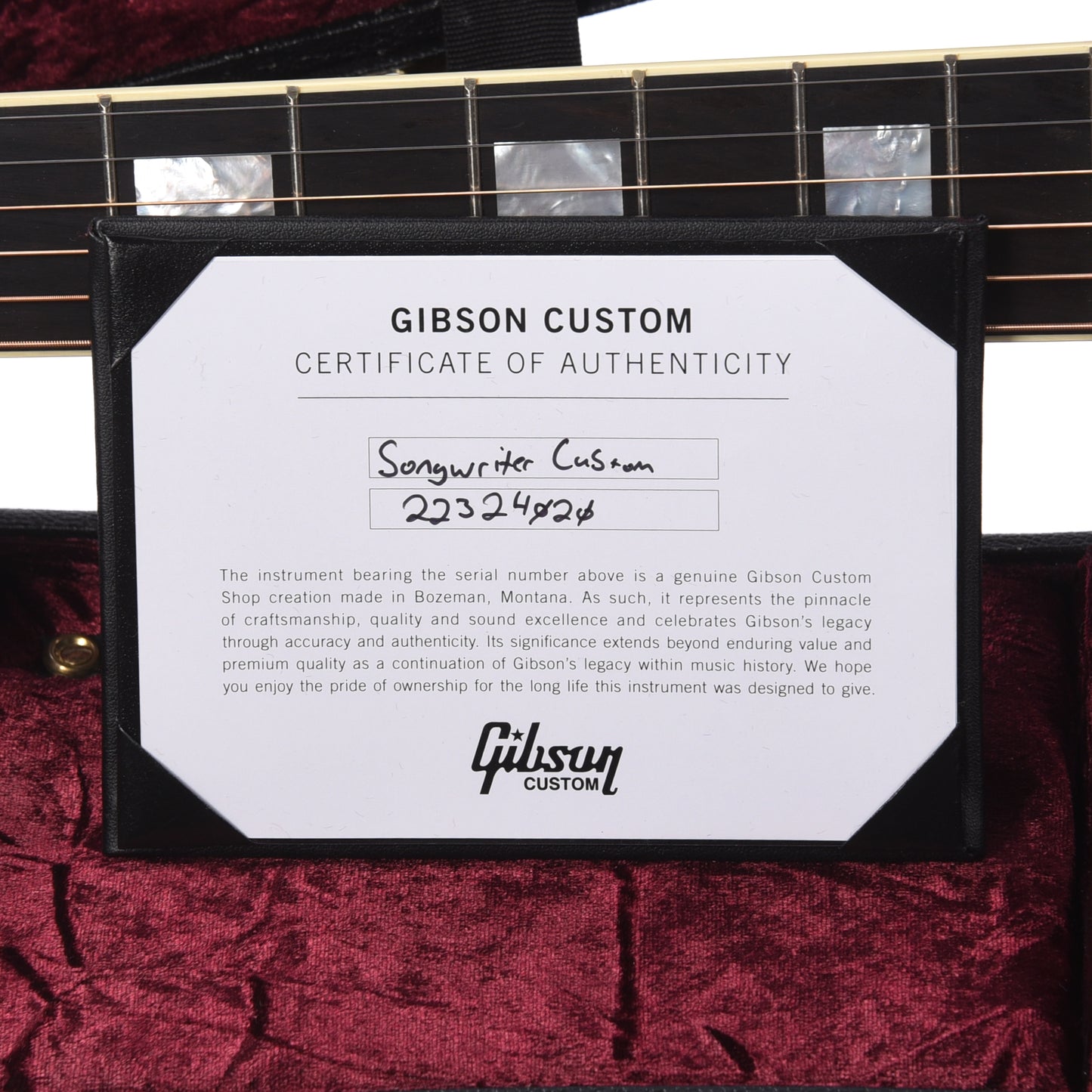 Gibson Custom Shop Modern Songwriter EC Custom Ebony Acoustic Guitars / Dreadnought