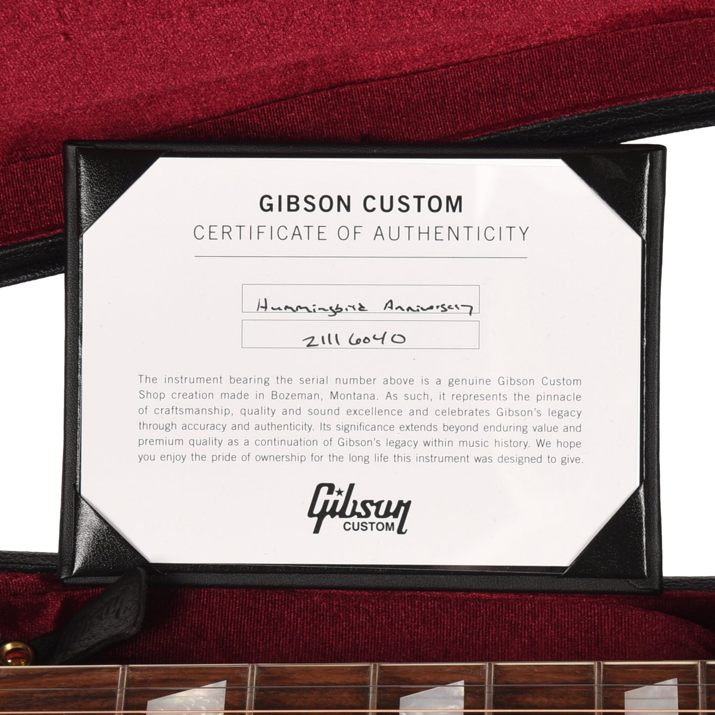 Gibson Modern Anniversary Limited Edition Hummingbird Cremona Burst Acoustic Guitars