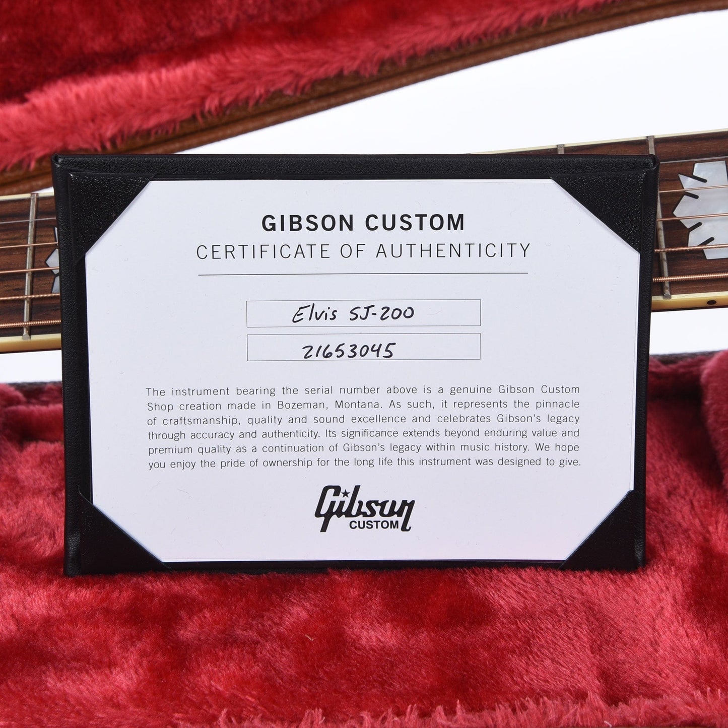 Gibson Montana Elvis Presley SJ-200 Ebony Acoustic Guitars / Jumbo