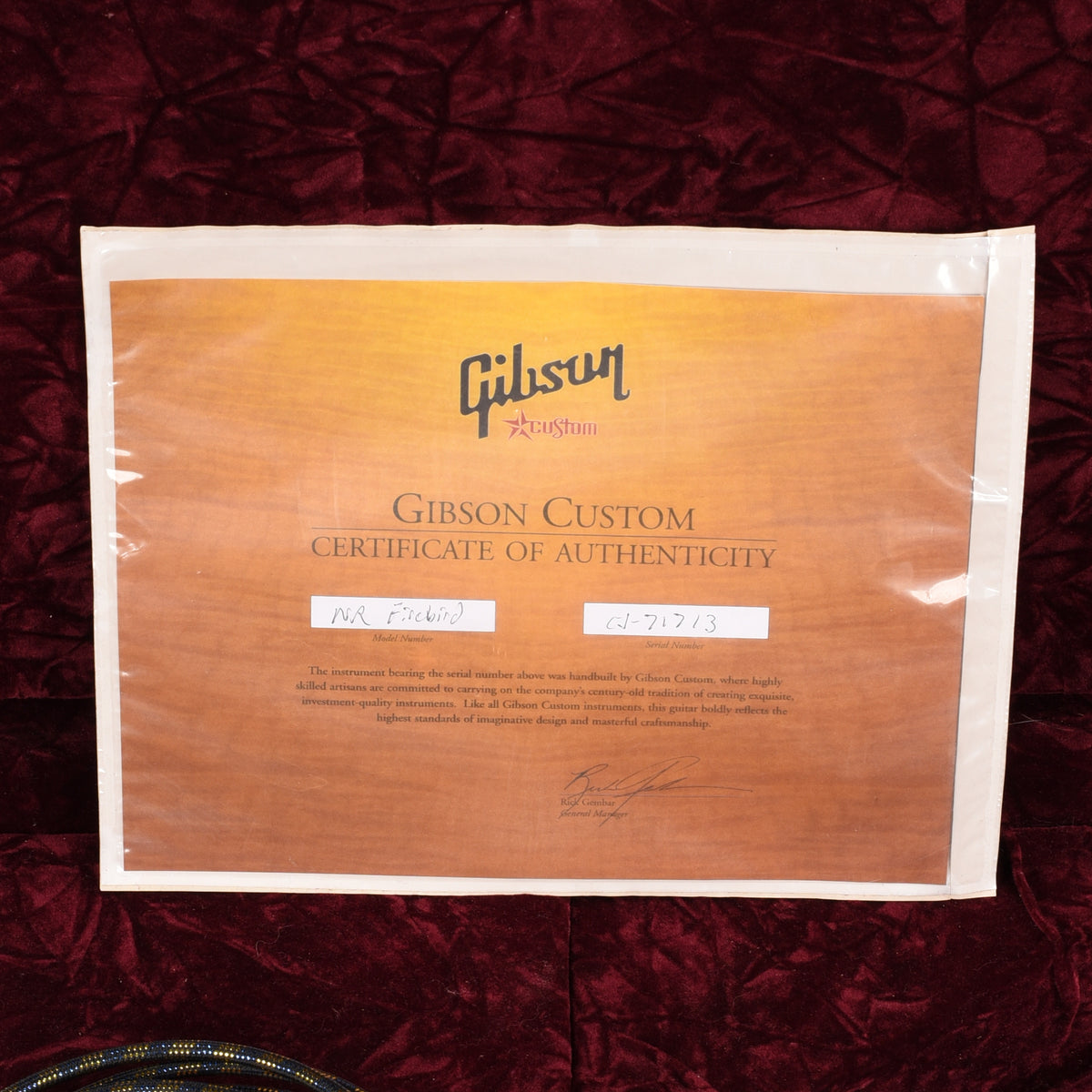 Gibson Custom Non-Reverse Firebird Sunburst Electric Guitars