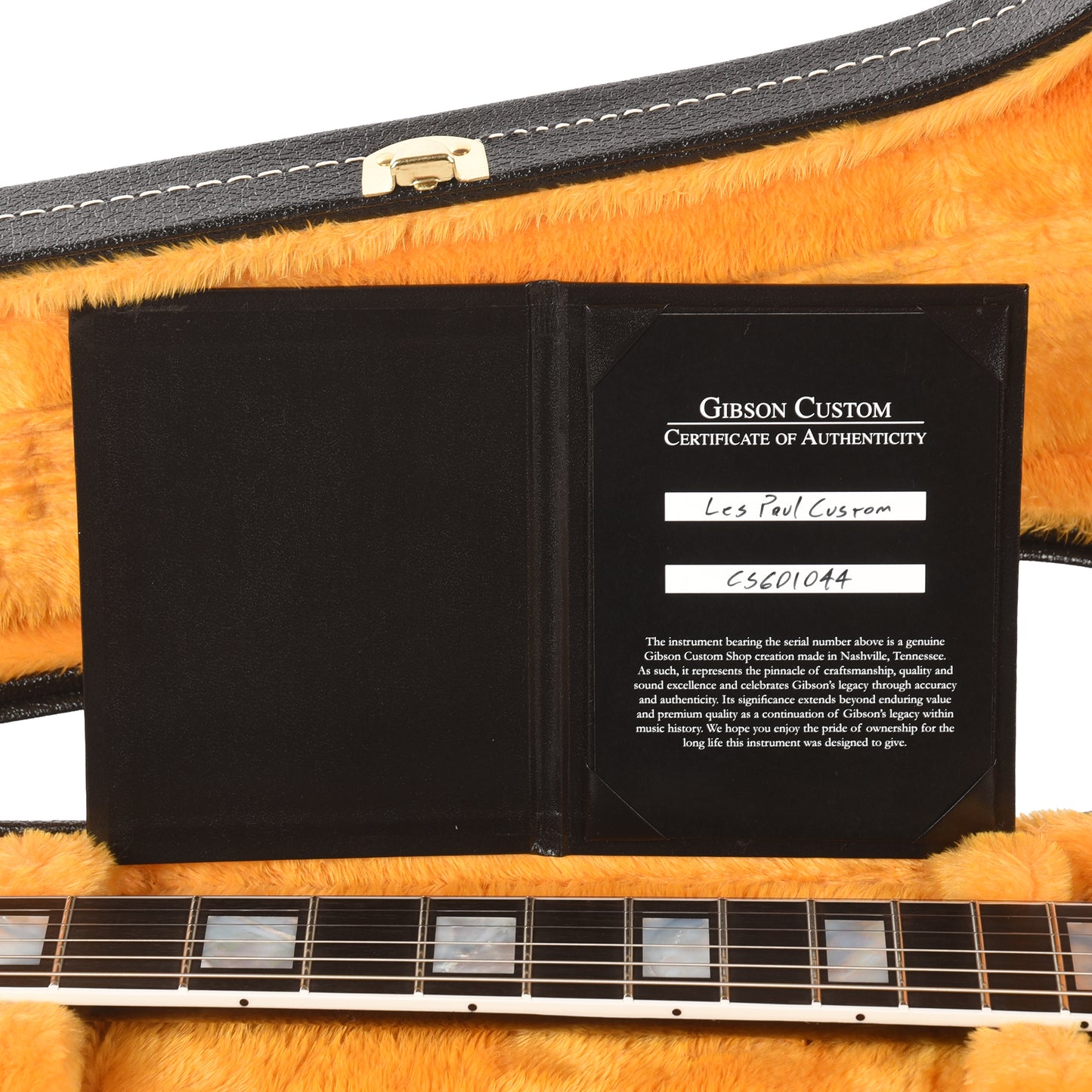 Gibson Custom Shop Les Paul Custom Long Scale Ebony Electric Guitars