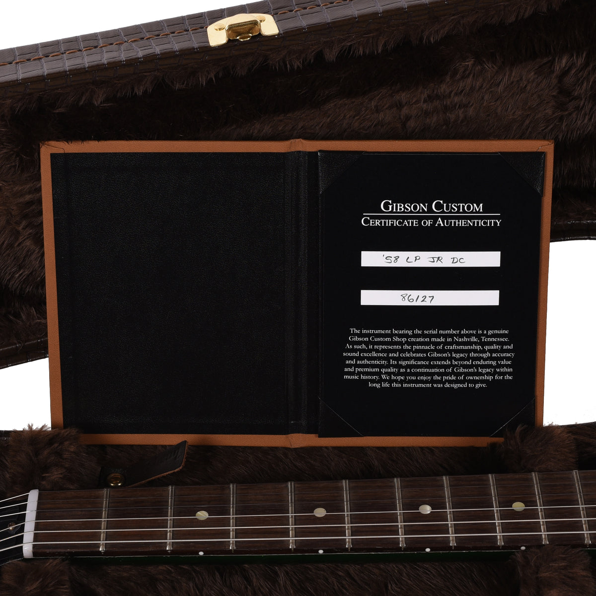 Gibson Custom Shop Limited Run 1958 Les Paul Junior DC Green Sparkle VOS Electric Guitars