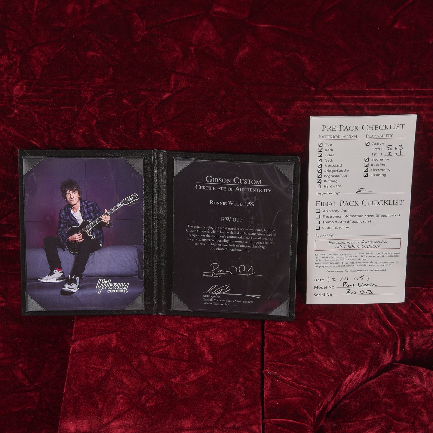 Gibson Ronnie Wood L5-S Black 2015 Electric Guitars