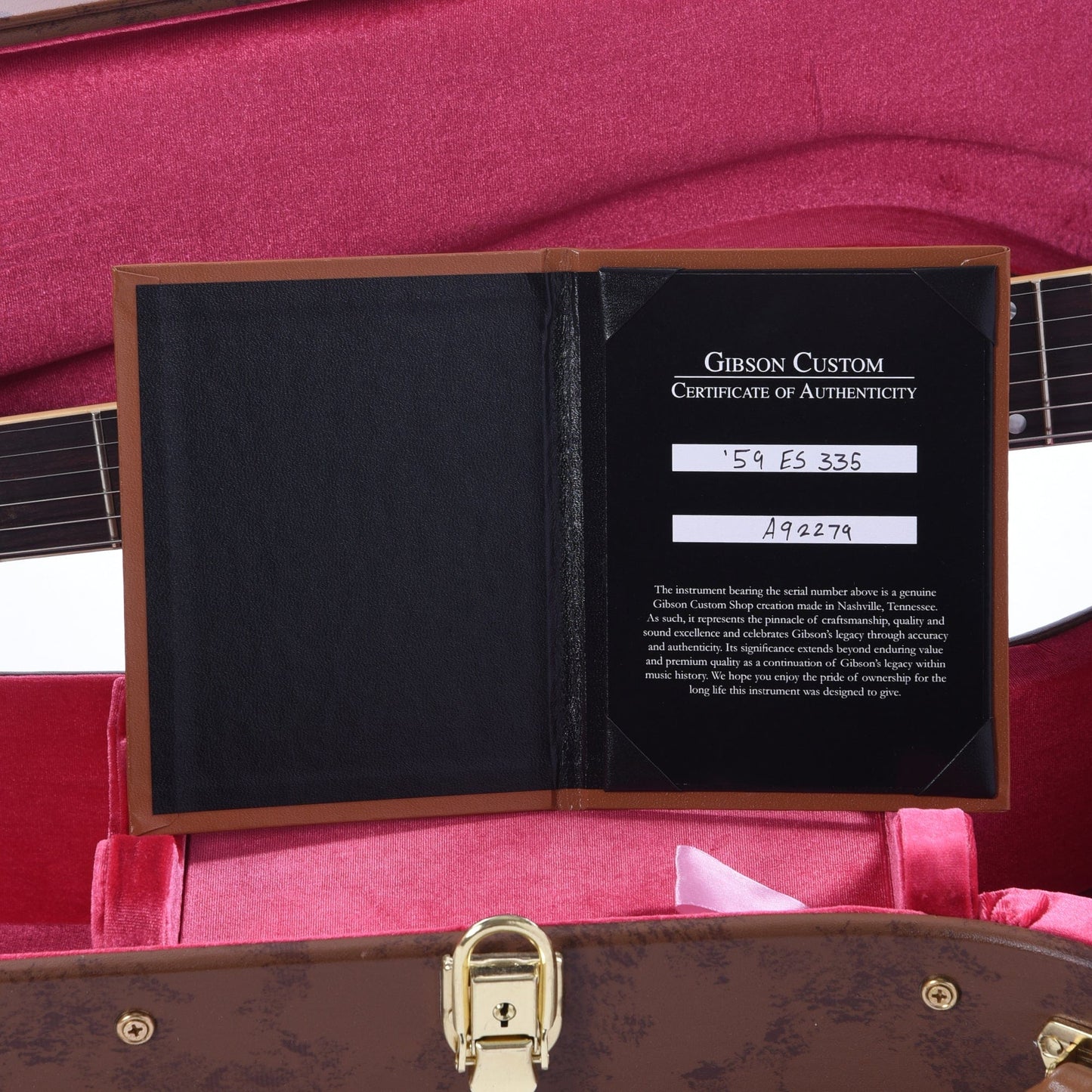 Gibson Custom Shop 1959 ES-335 Reissue "CME Spec" Antique Ebony VOS Electric Guitars / Semi-Hollow