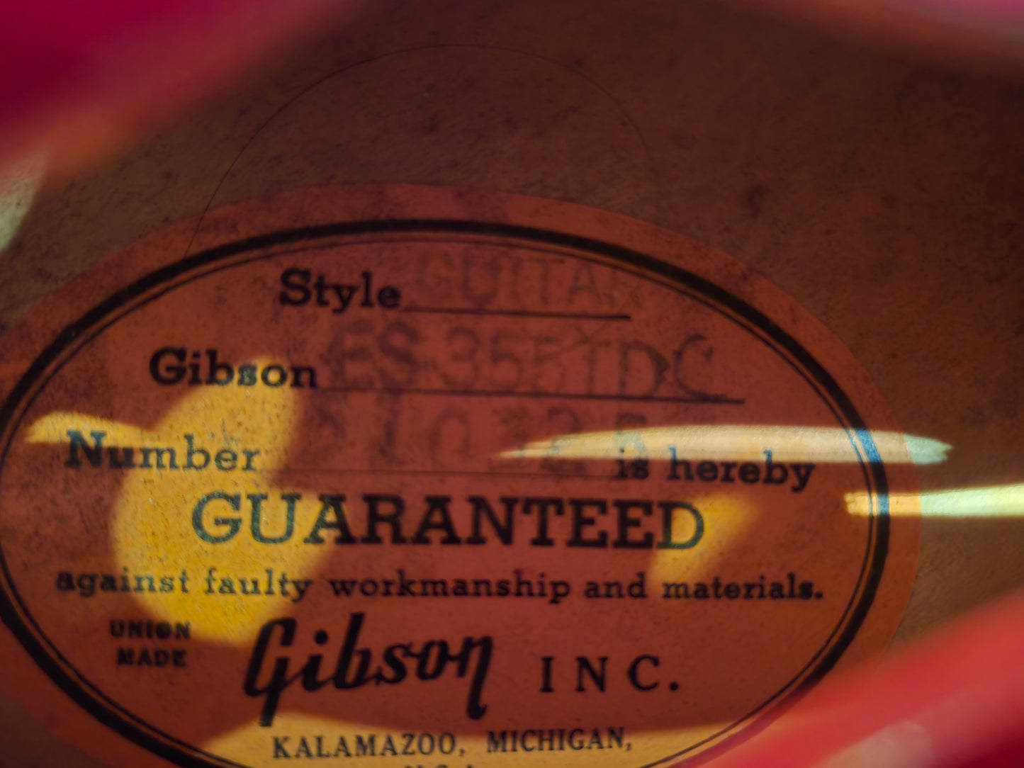 Gibson ES-355 TDC Cherry 1968 Electric Guitars / Semi-Hollow