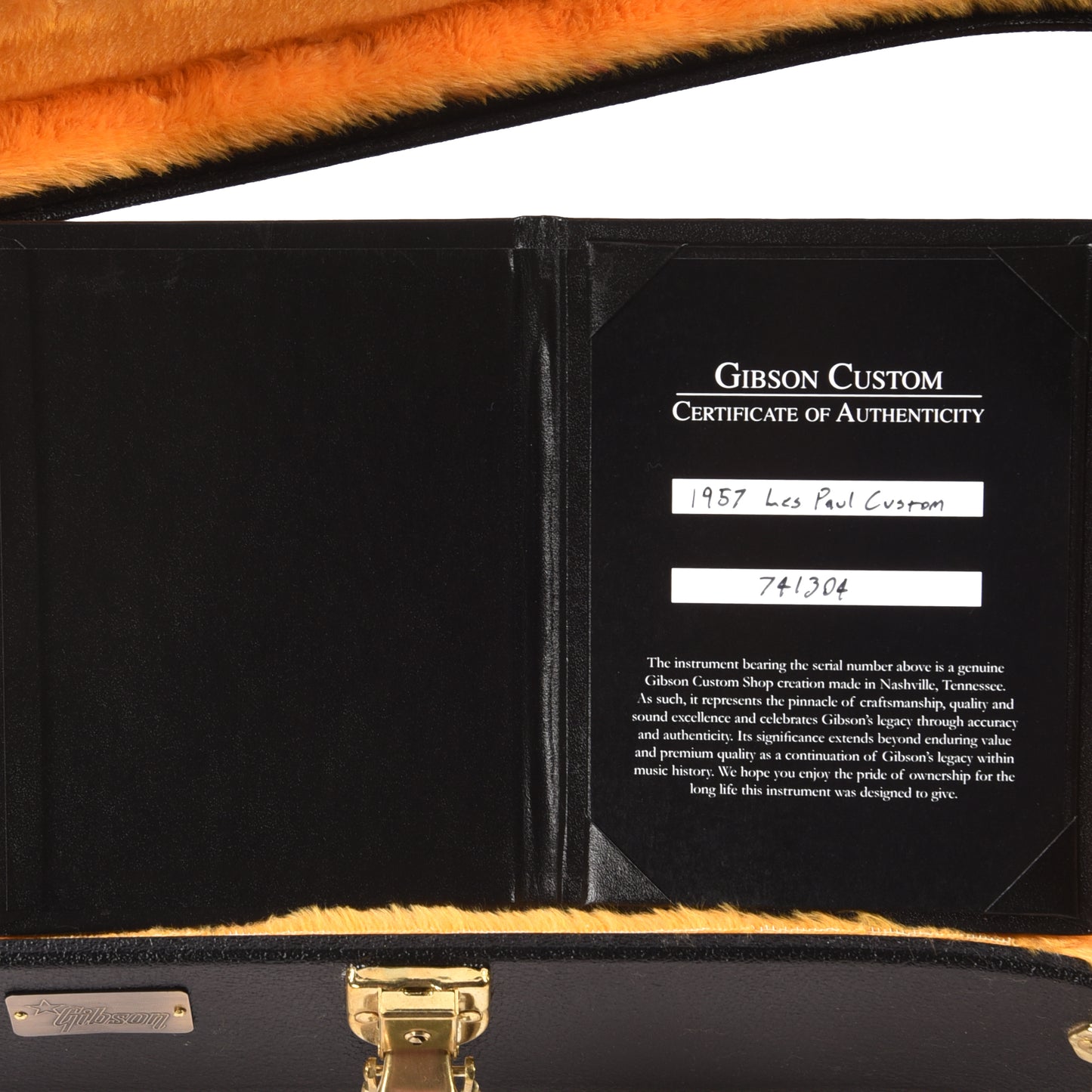 Gibson Custom Shop 1957 Les Paul Custom Reissue 3-Pickup Ebony VOS w/Bigsby Electric Guitars / Solid Body