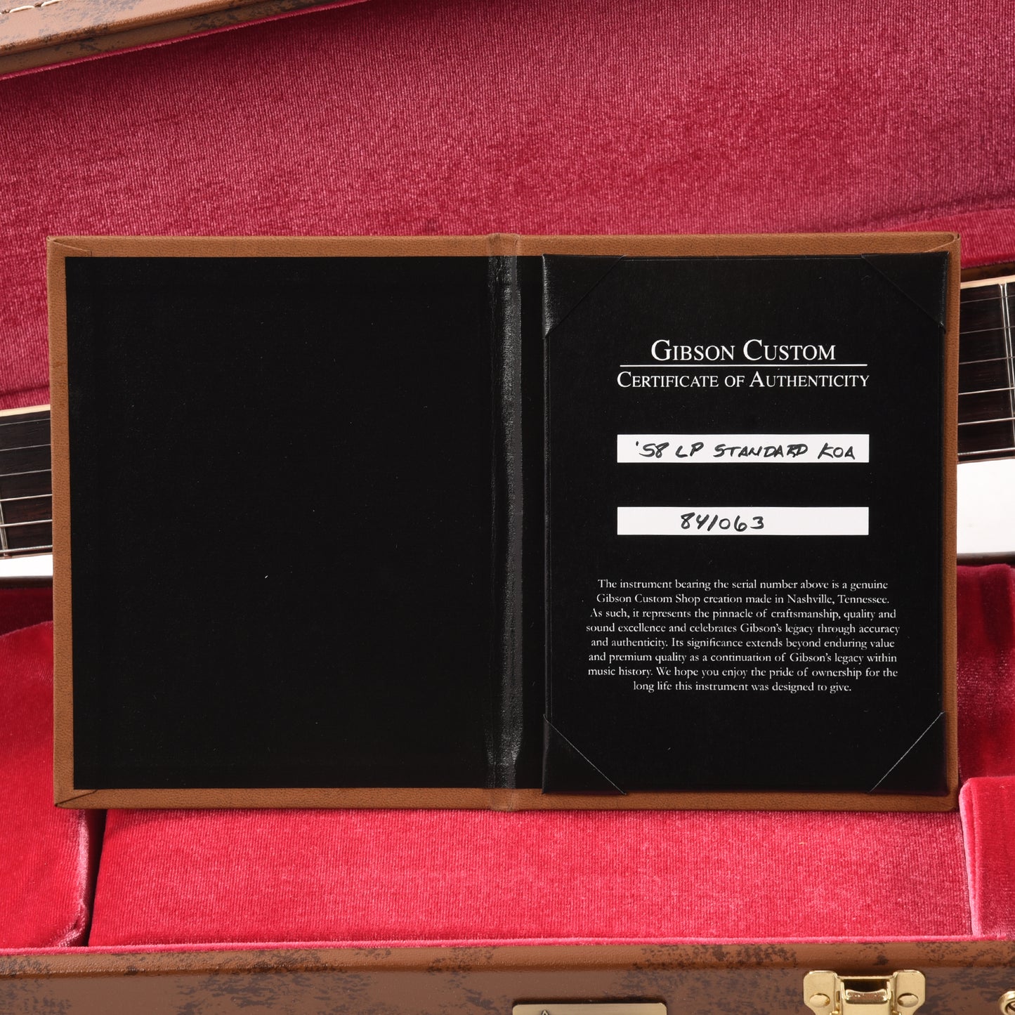 Gibson Custom Shop 1958 Les Paul Standard "CME Spec" Koa Natural Darkback VOS Electric Guitars / Solid Body
